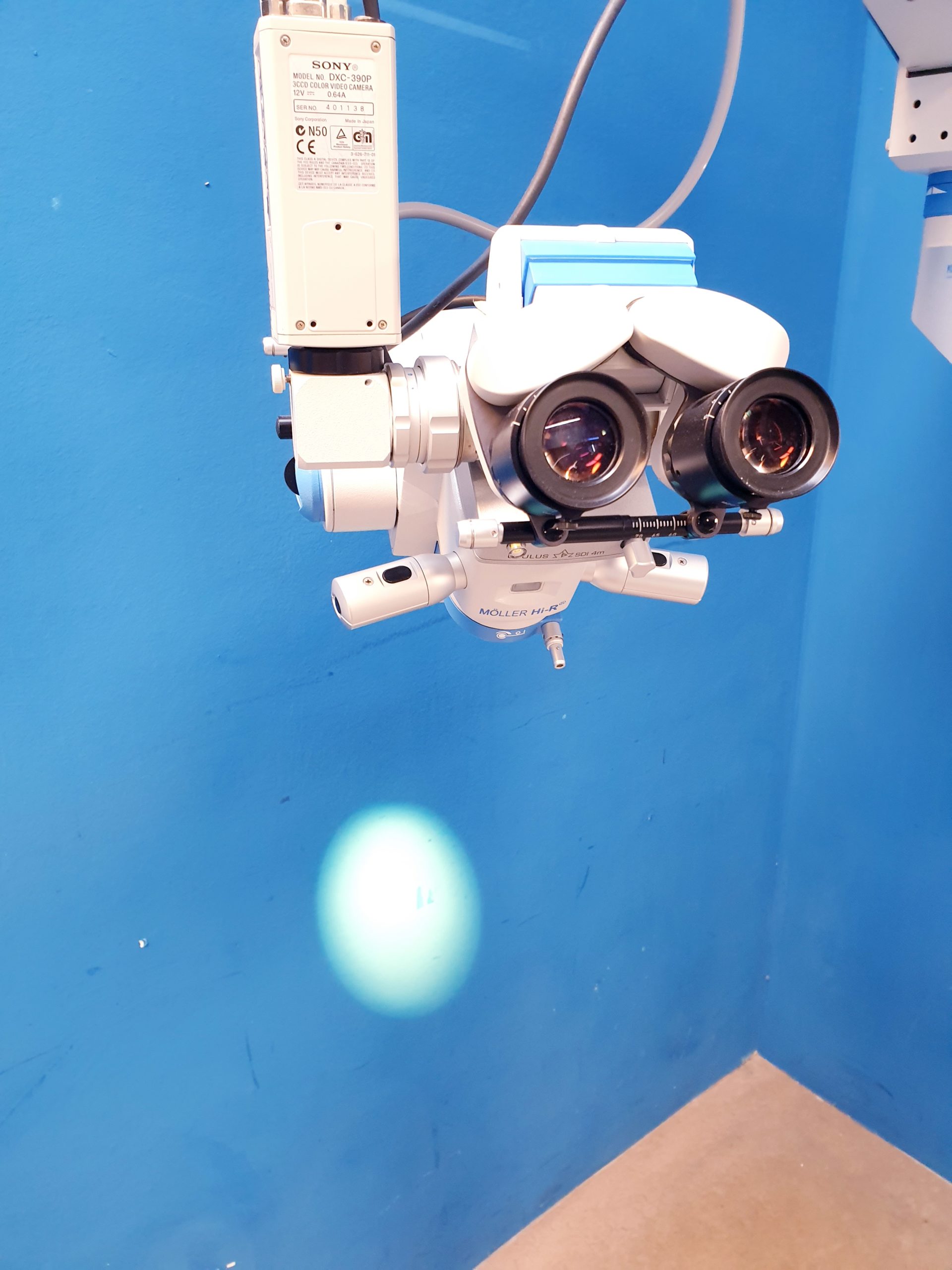 Möller Wedel HI-R900 auf FS3-21 Fuss – Opphtalmoplogisches Mikropskop thumbnail 14