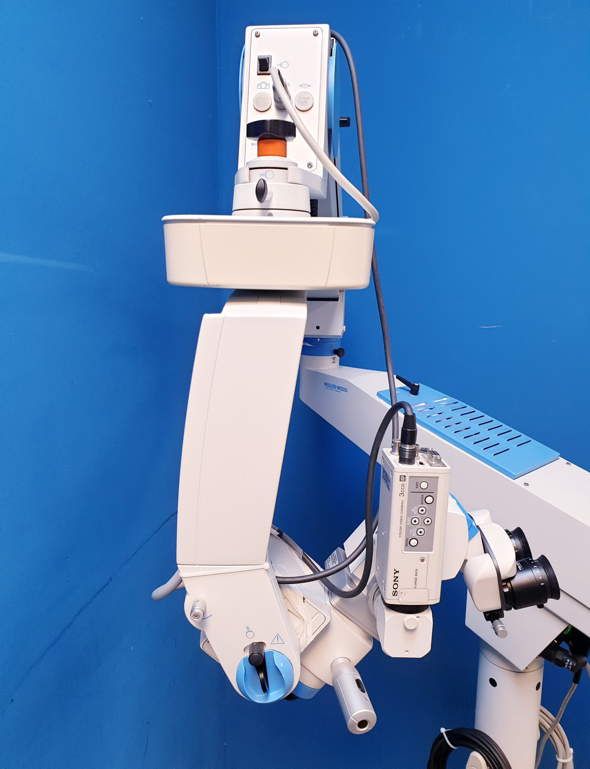 Möller Wedel HI-R900 auf FS3-21 Fuss – Opphtalmoplogisches Mikropskop thumbnail 26
