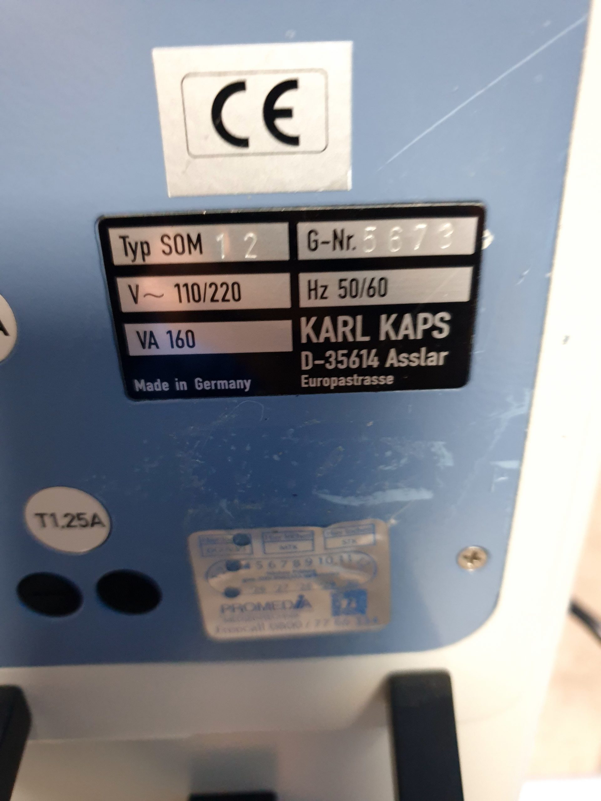 ZEISS KAPS SOM 12 SOM12 Mikroskop f=250 10x 22b HNO Mikroskop thumbnail 21