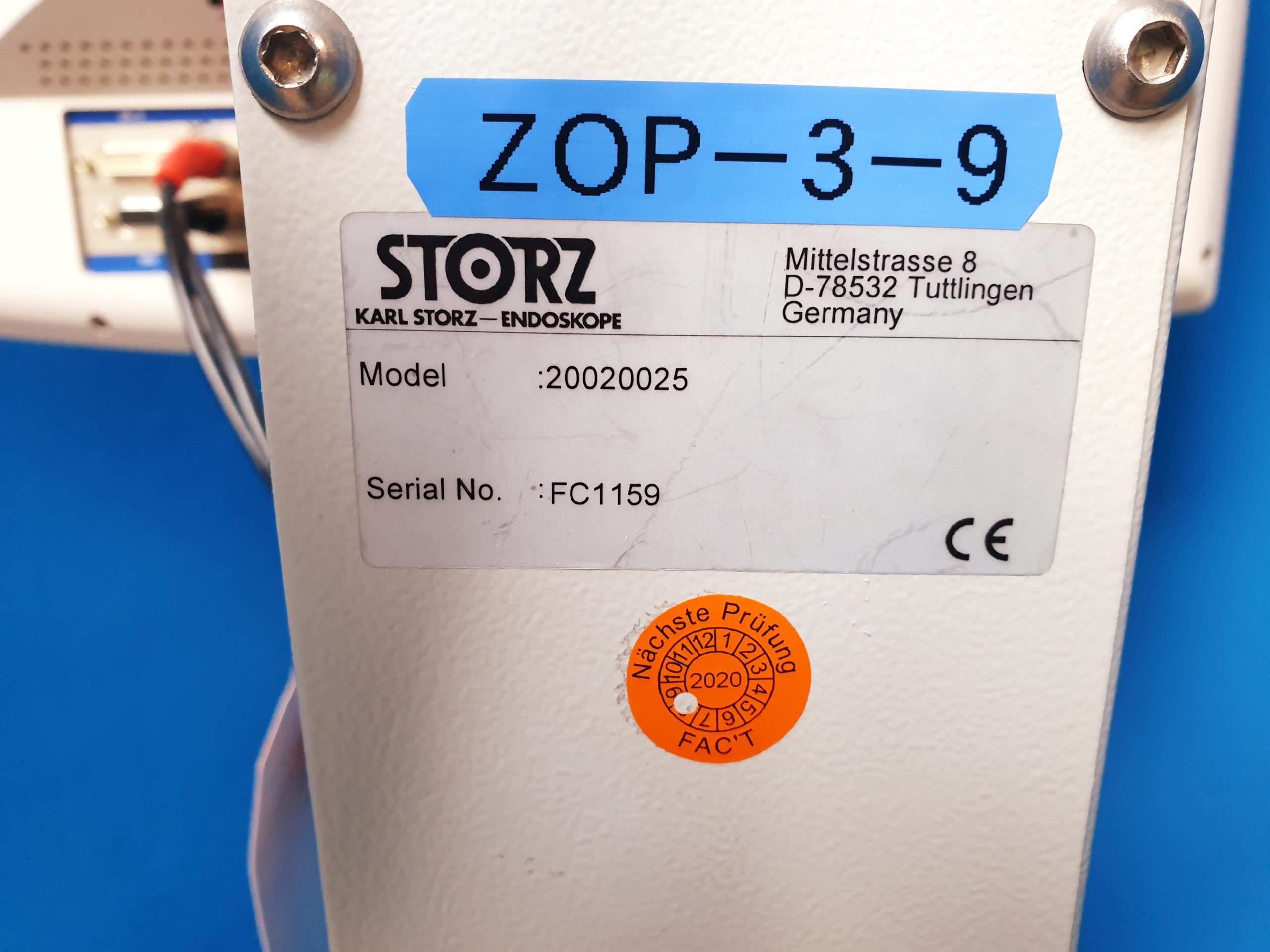 Karl Storz 20020025 Monitorträger mit SC-SX19-A1A11 Monitor und UP-25MD Printer Fahrbar thumbnail 8