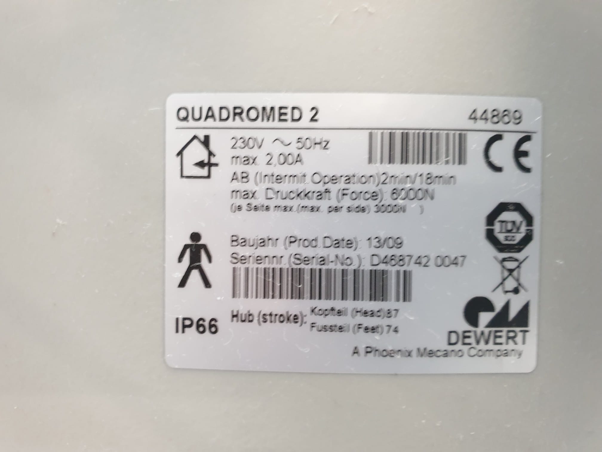 Stiegelmeyer Vitano 4G EM4 4390 elektrisches Krankenbett Bett mit Akkufunktion thumbnail 11