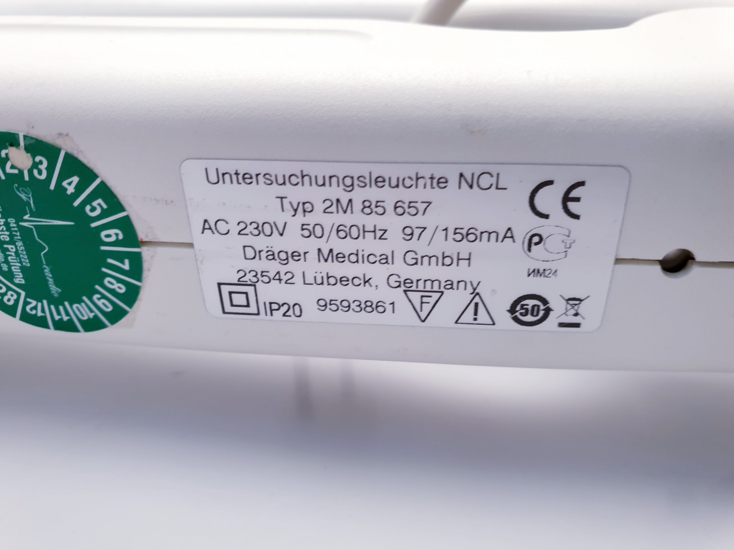 Dräger NCL NCL 2M 85 657Untersuchungsleuchte Lampe thumbnail 7