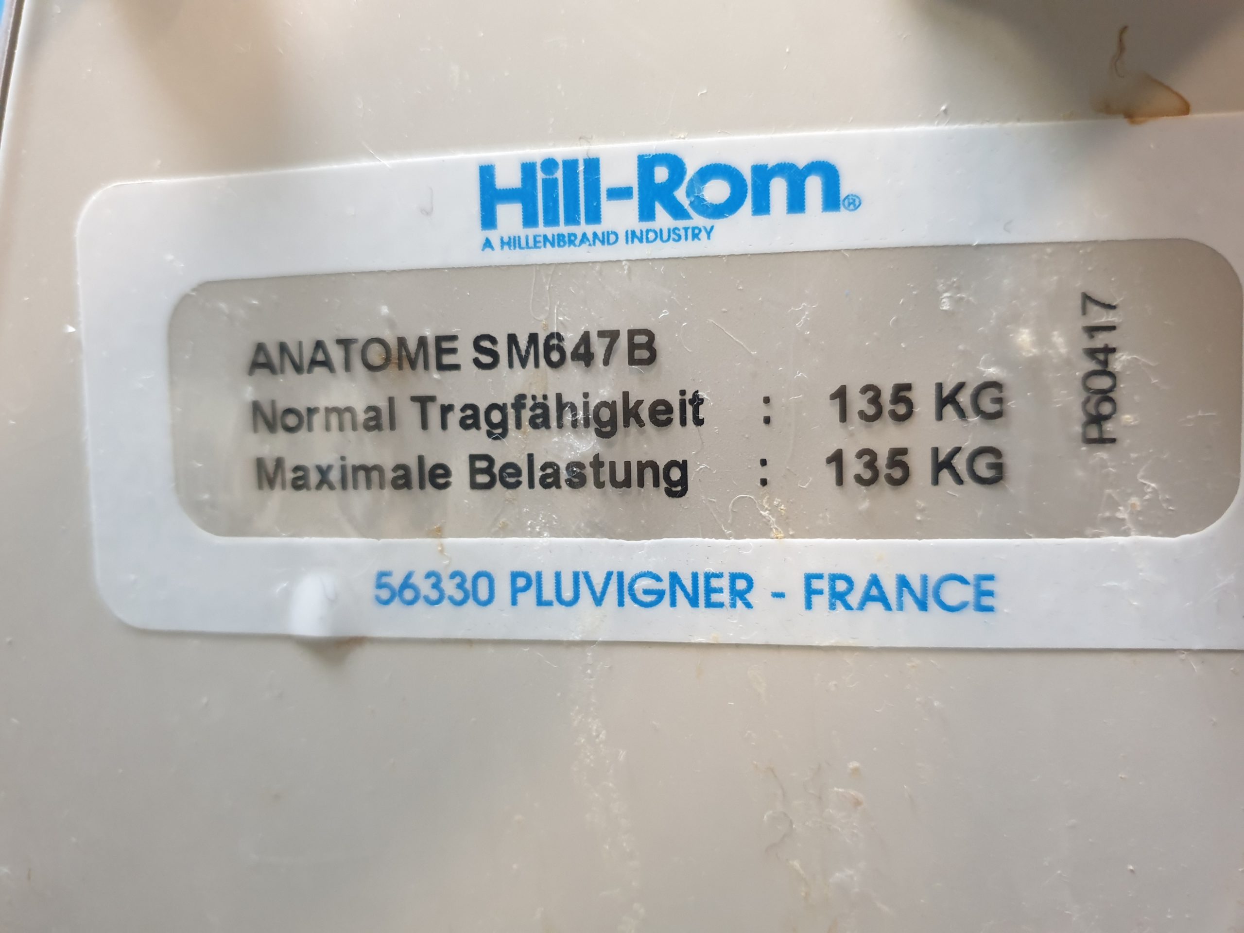 HILL-ROM Anatome SM 647B – SM647B – Pflegesessel, Patientenstuhl Fahrbar thumbnail 14