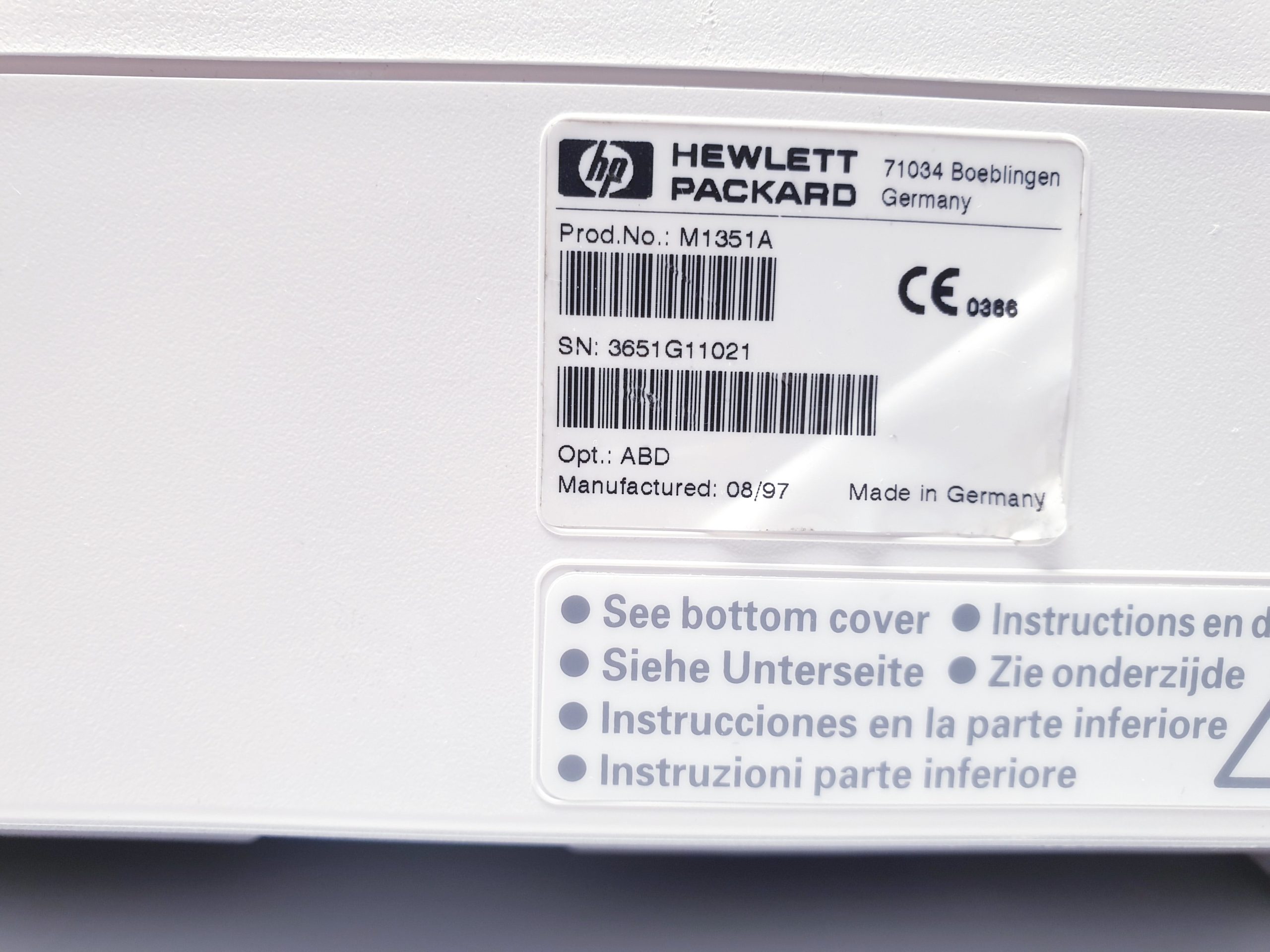 HP M1351A Series 50A CTG + U Schall Aufnehmer thumbnail 16