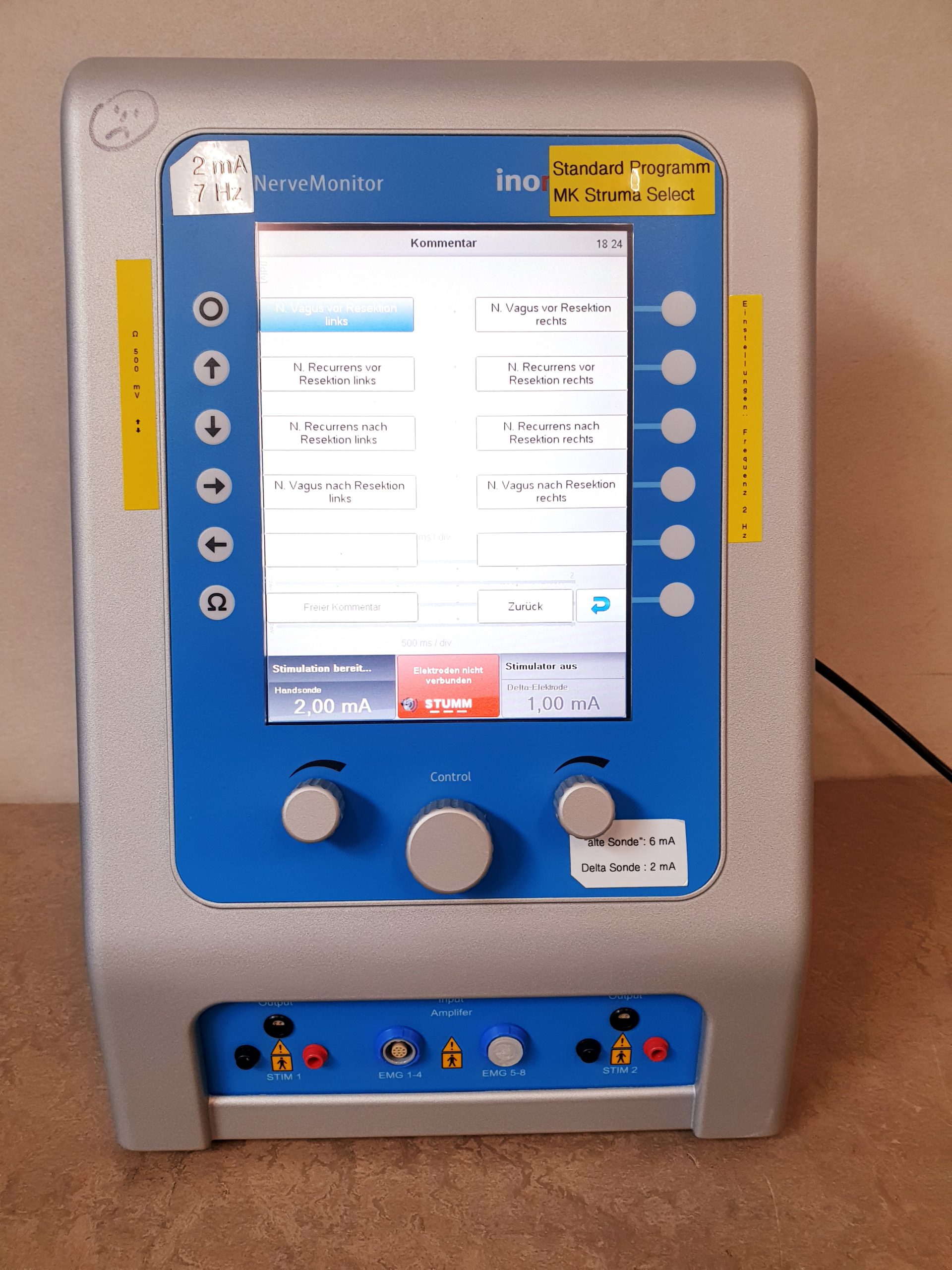 inomed C2 2 NerveMonitor C2 4-Kanal-System für die intraoperative Nervenüberwachung thumbnail 6