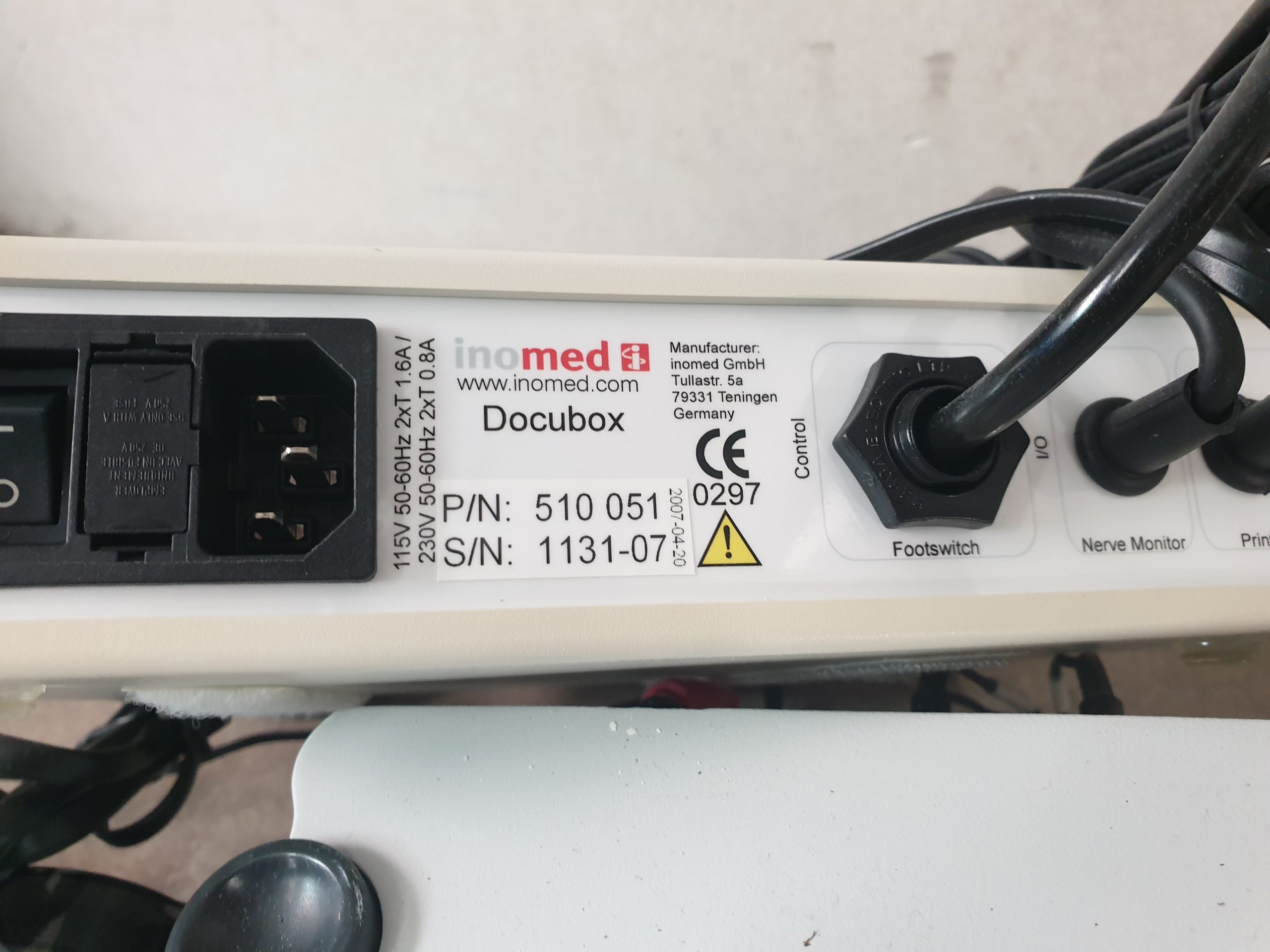 Inomed CLEO NerveMonitor + Docubox + Printer + Zubehör thumbnail 7