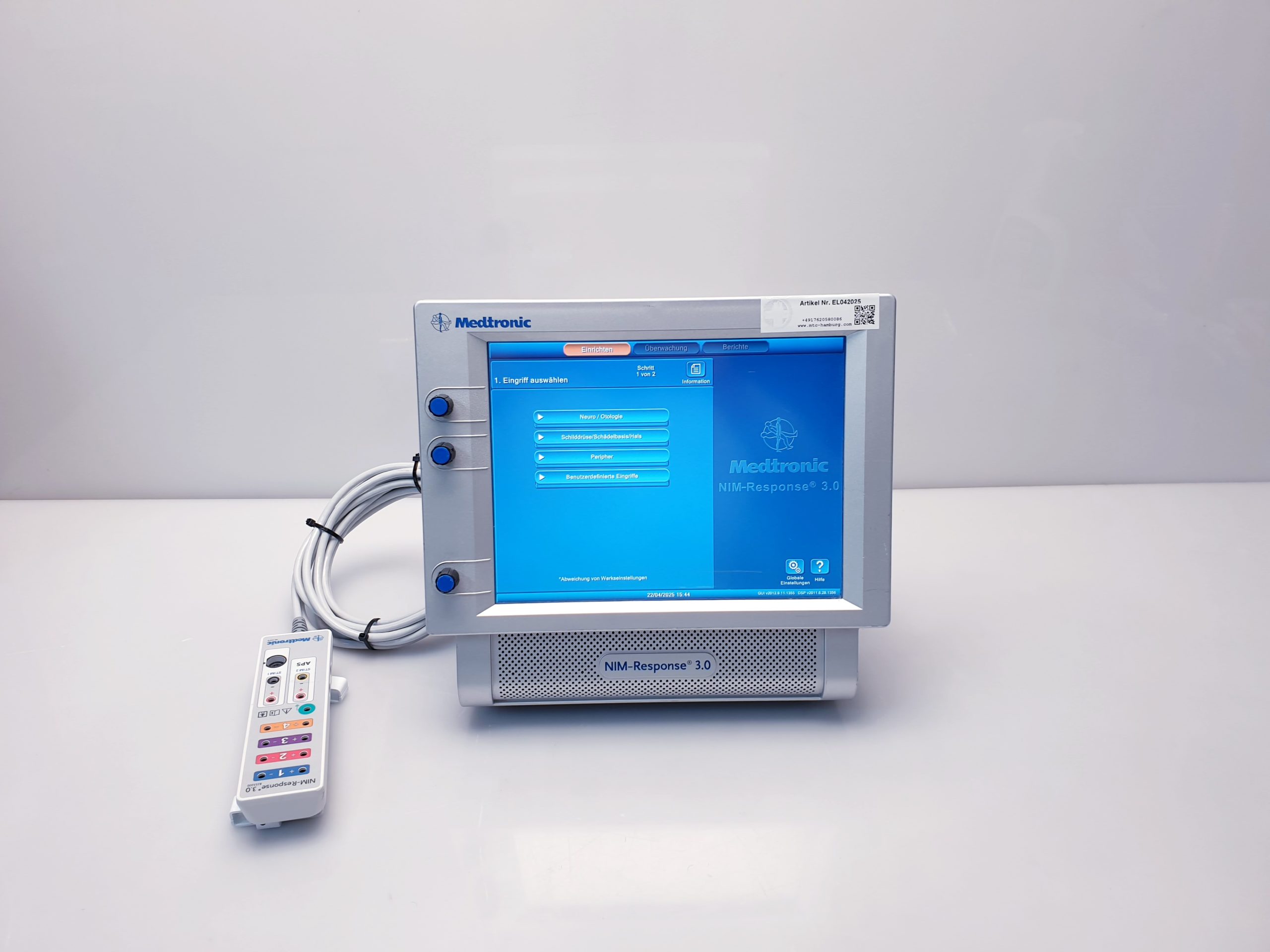 Medtronic NIM-Response 3.0 Nervenmonitor System mit Zubehör thumbnail 3