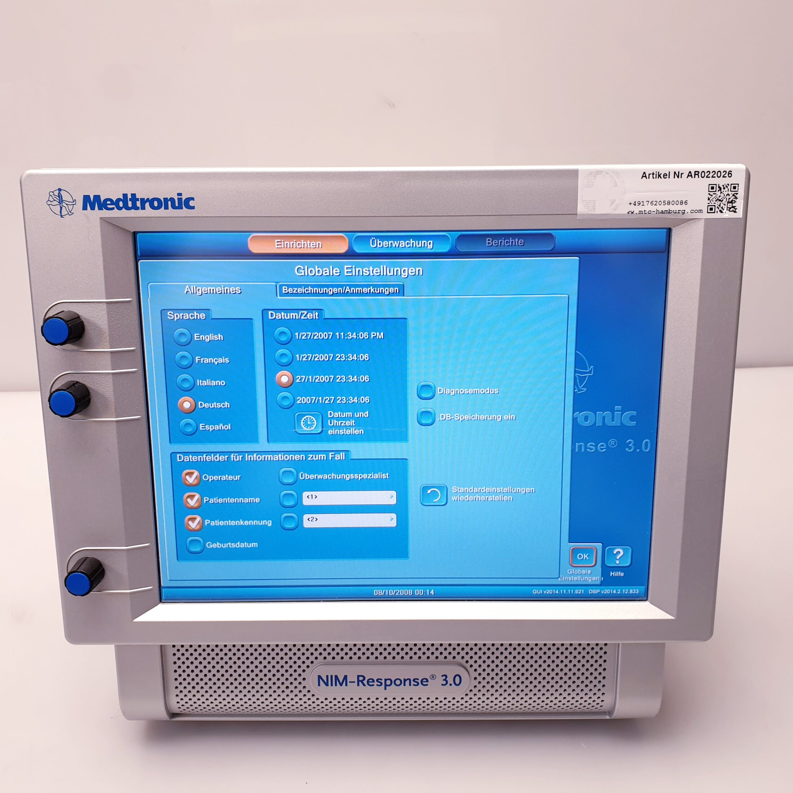 Medtronic NIM-Response 3.0 Nervenmonitor System thumbnail 2