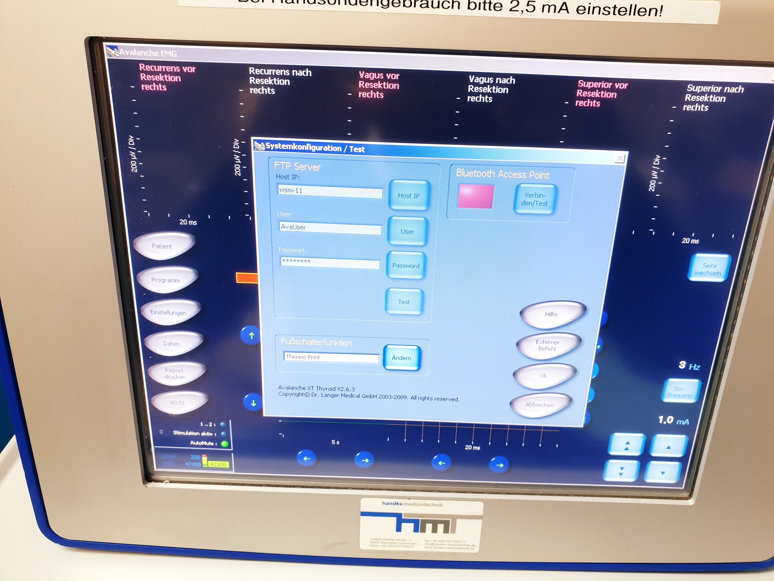 DR. LANGER MEDICAL NERVMONITOR AVALANCHE XT + ZUBEHÖR Diagnoseanzeige — image 1 of 7