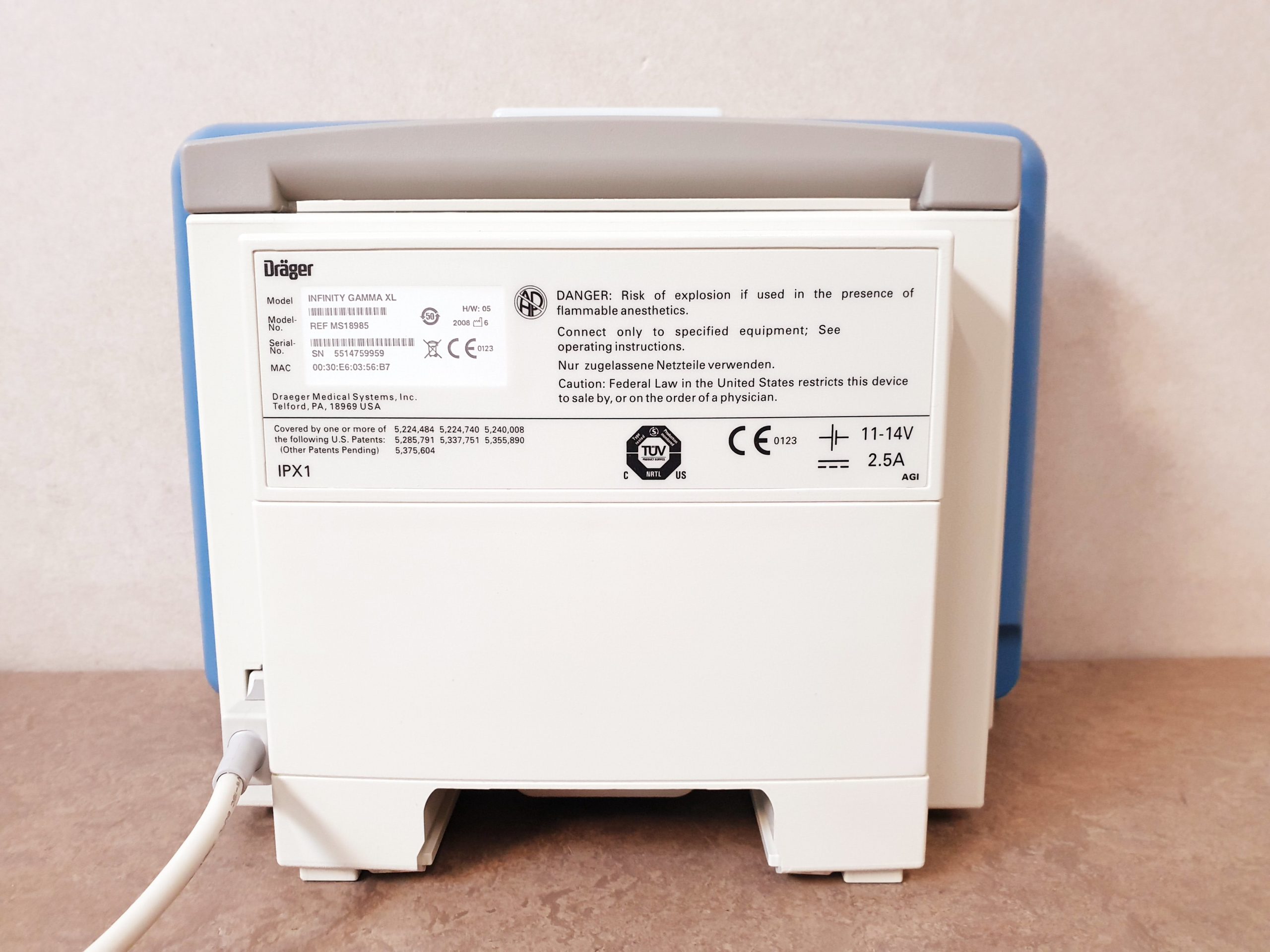 Dräger Infinity Gamma XL Patientenmonitor — thumbnail 4