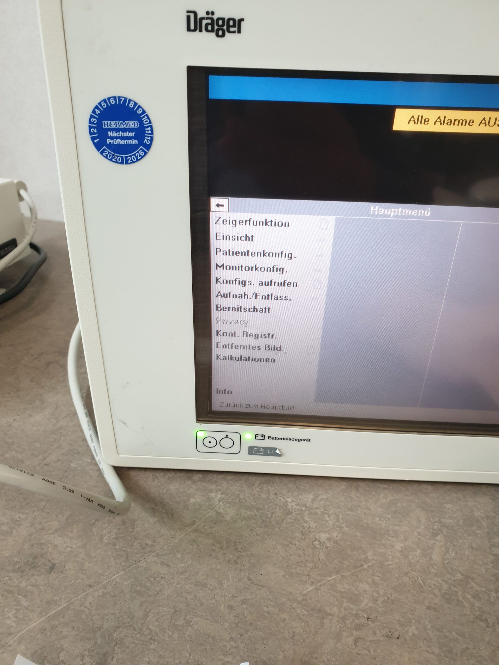 Draeger Dräger Infinity Delta Patientenmonitor mit Zubehör — thumbnail 9