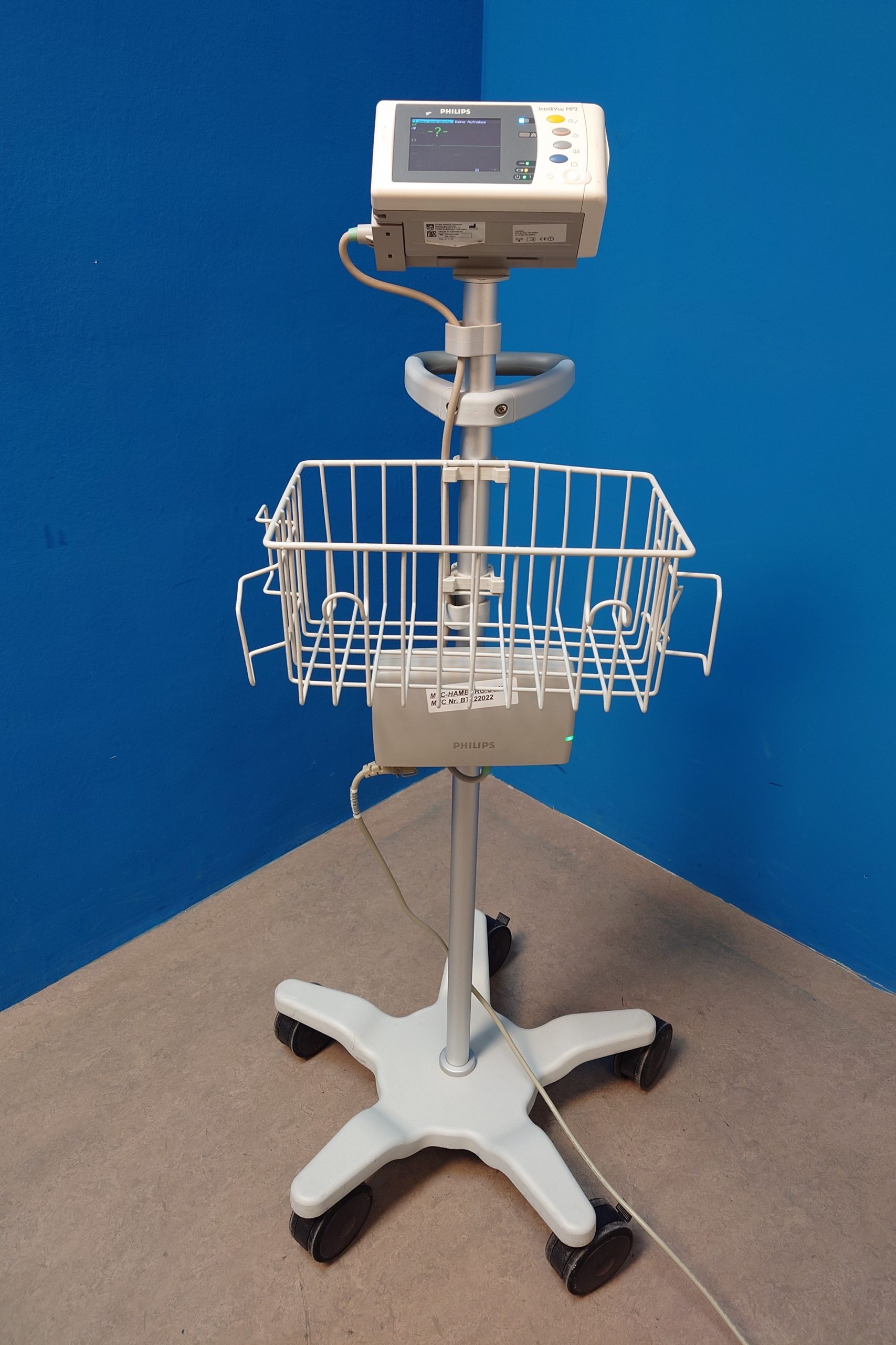 Philips IntelliVue MP2 auf Gestell Rollbar – Überwachungsmonitor — image 1 of 4