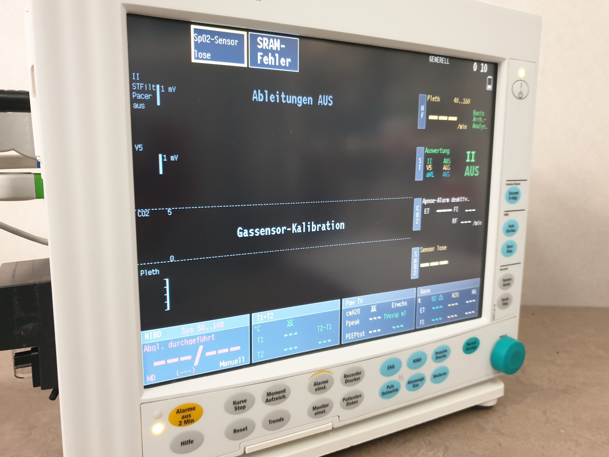 GE HEALTHCARE Datex Ohmeda Monitor F-CM1-04 – // F-CMC1-04 + Modul E-PSMP-00 + M-CAiOV Spirometrie Modul – thumbnail 2