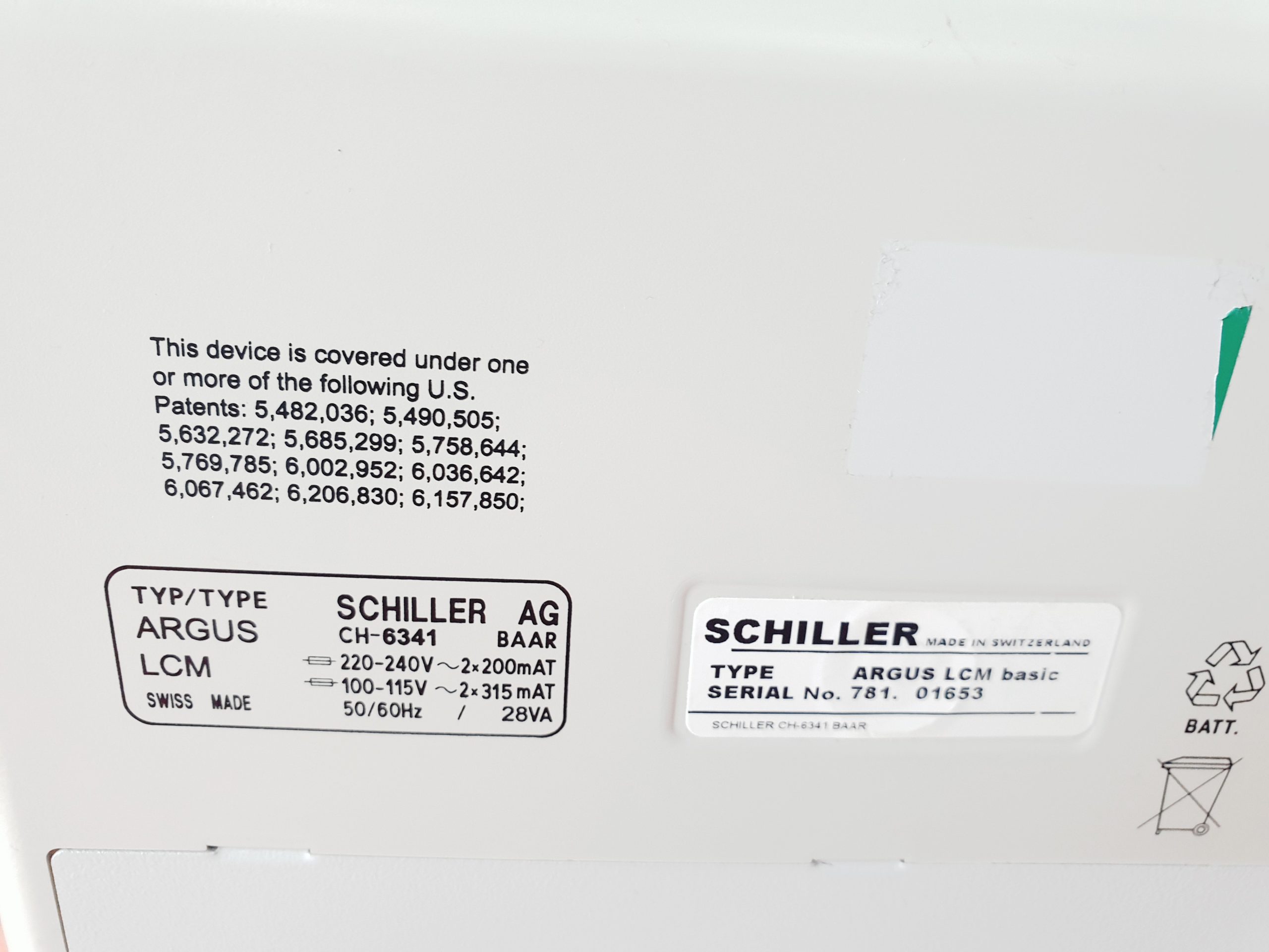 Schiller Argus LCM Basic Überwachungsmonitor // Patientenmonitor mit Zubehör thumbnail 9