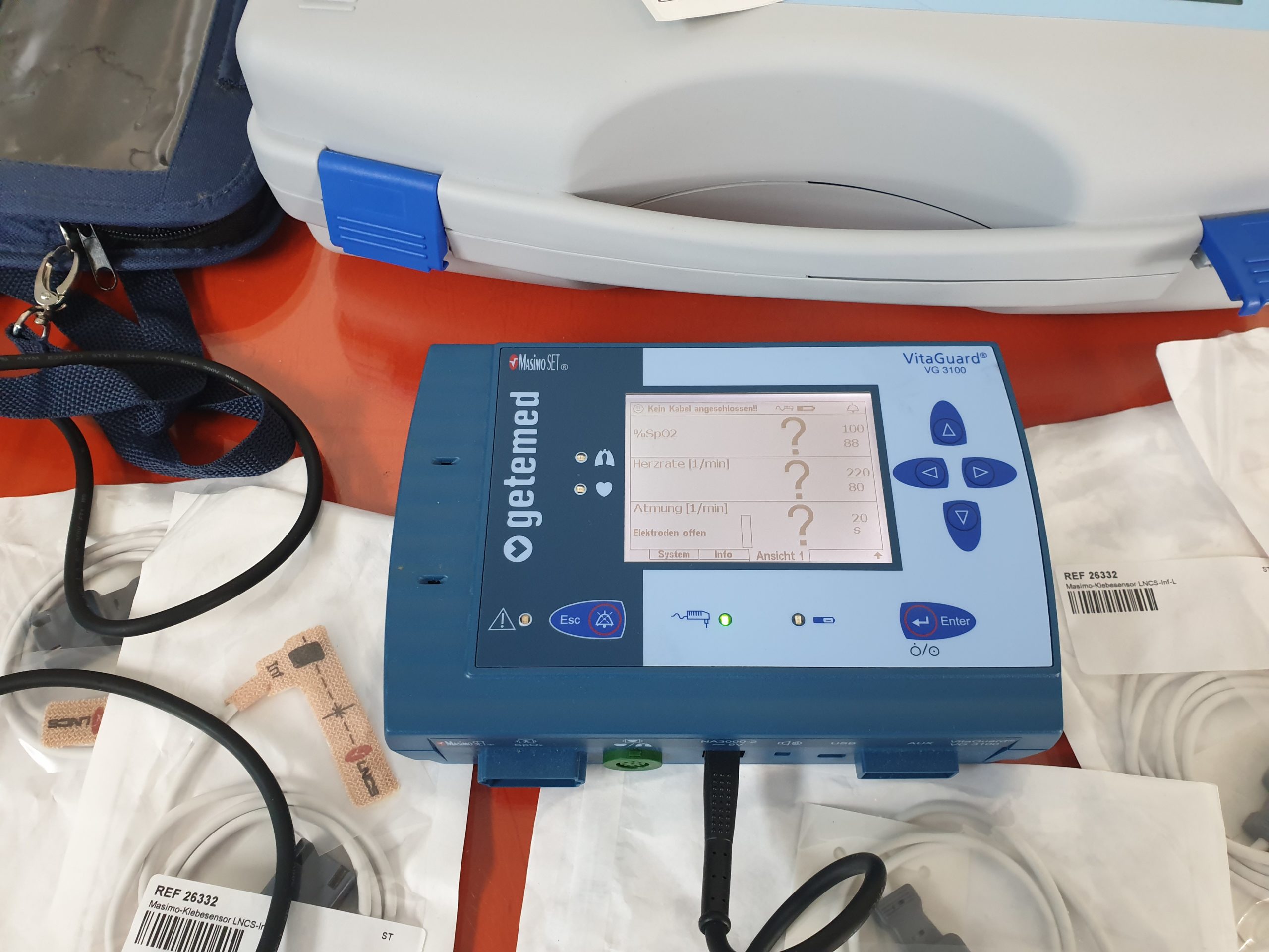 Getemed VitaGuard VG3100 Überwachungsmonitor Herz-, Atmungs- und SPO2-Überwachung — image 1 of 7