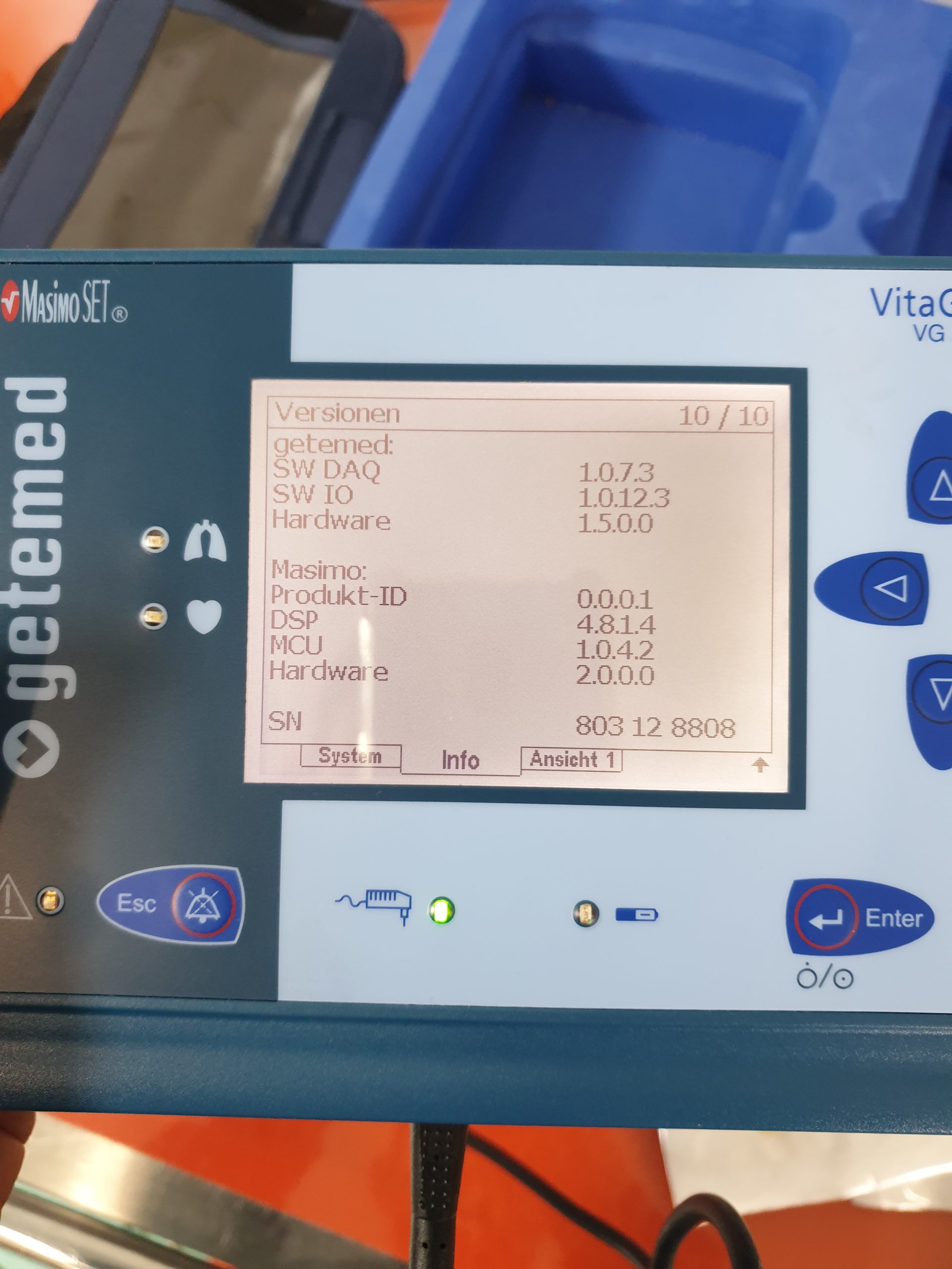 Getemed VitaGuard VG3100 Überwachungsmonitor Herz-, Atmungs- und SPO2-Überwachung thumbnail 7