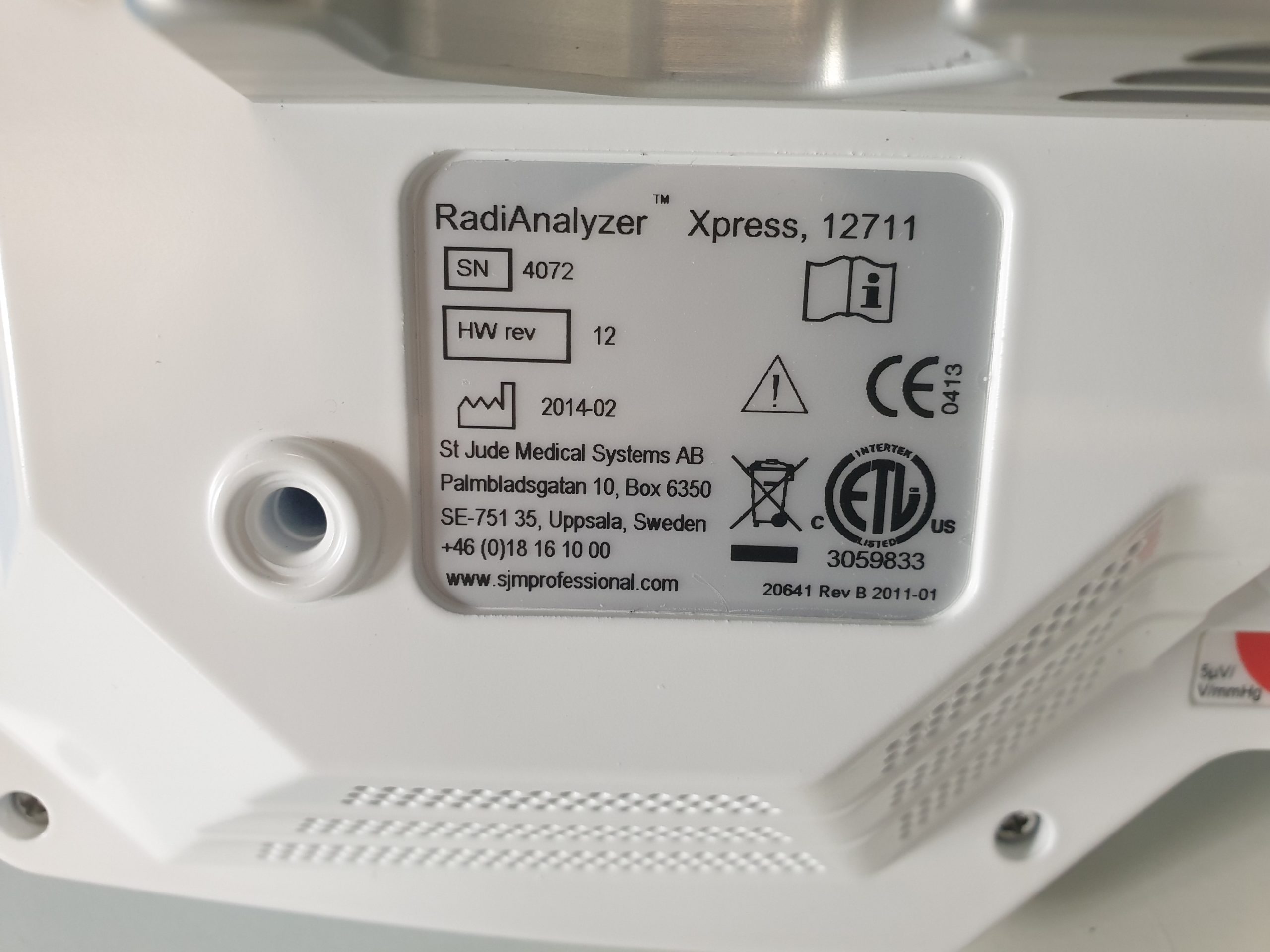 St Jude medical radianalyzer XPRESS Pressure Wire DOM 2014 thumbnail 11