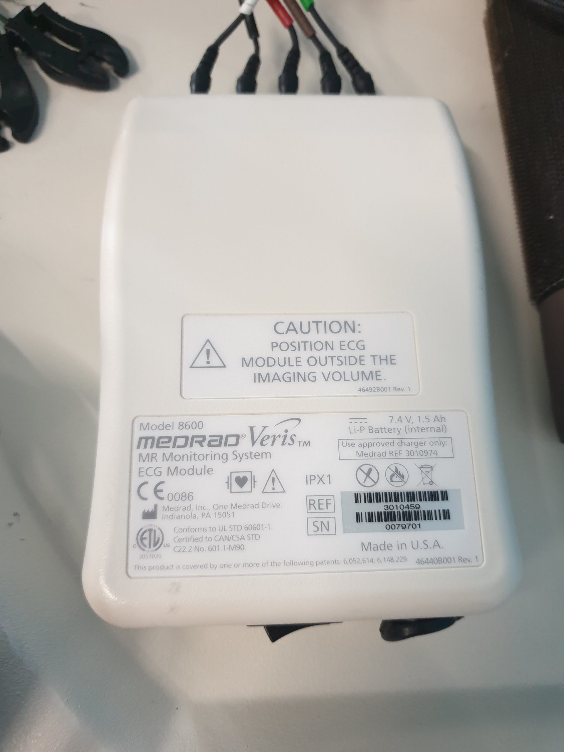 MEDRAD Veris 8600 MR Vital Signs Monitoring System SpO2 NIBP CO2 Temp Gases Monitor thumbnail 7
