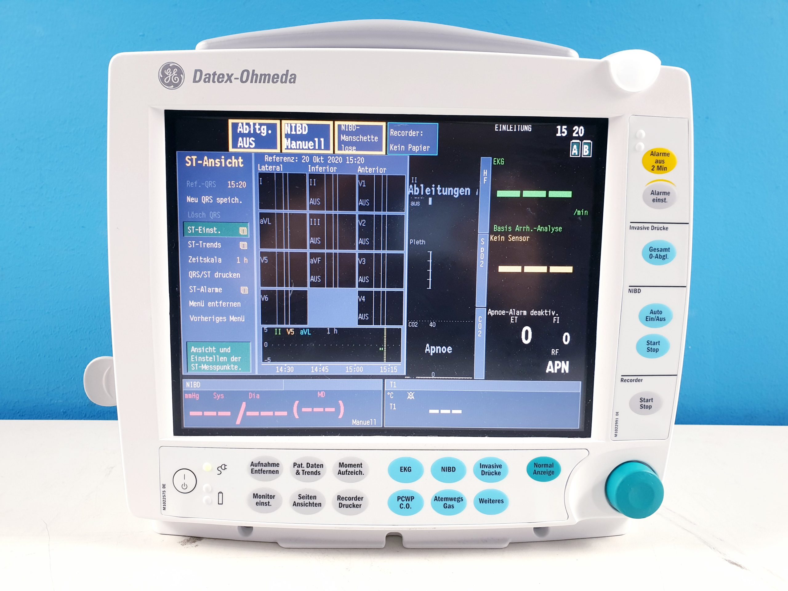 Datex-Ohmeda Cardiocap S/5 FM Patientenmonitor Überwachungsmonitor mit Zubehör thumbnail 8