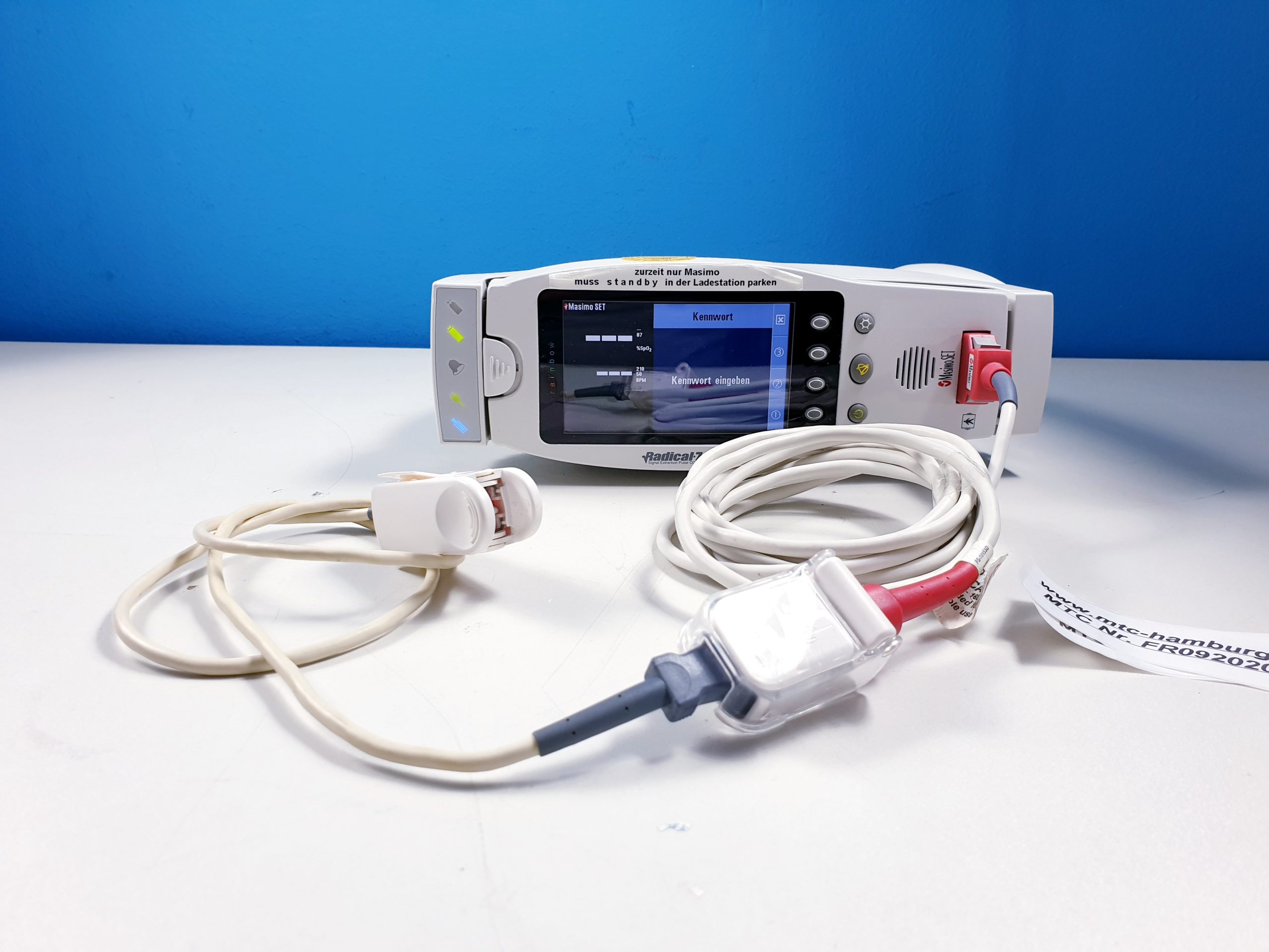 Masimo Radical 7 Rainbow / Radical-7 SpO2 Monitor mit Sensor thumbnail 4