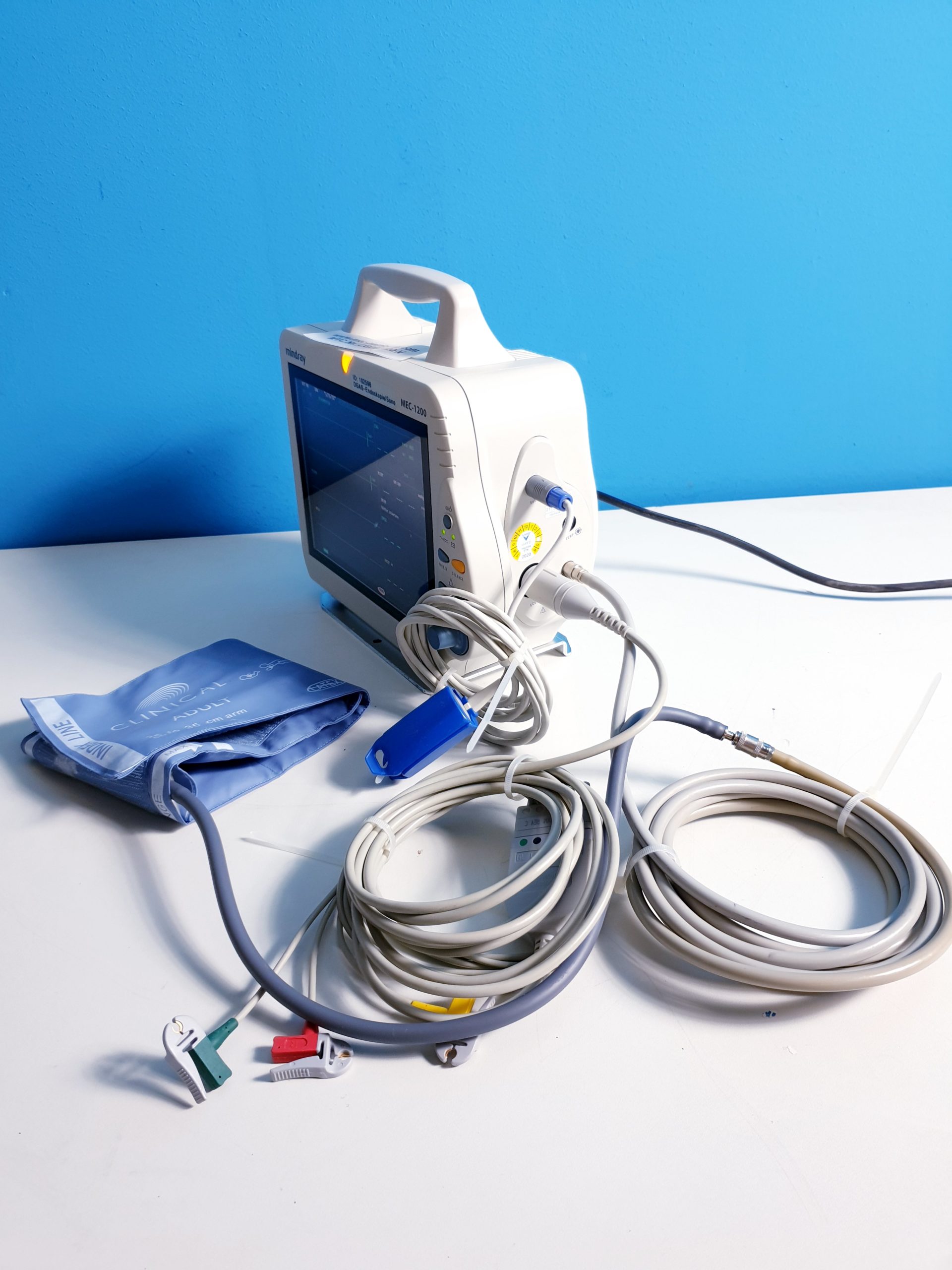 Mindray MEC-1200 // MEC1200 Patientenmonitor EKG: NiBp, SpO2 . Temp thumbnail 7