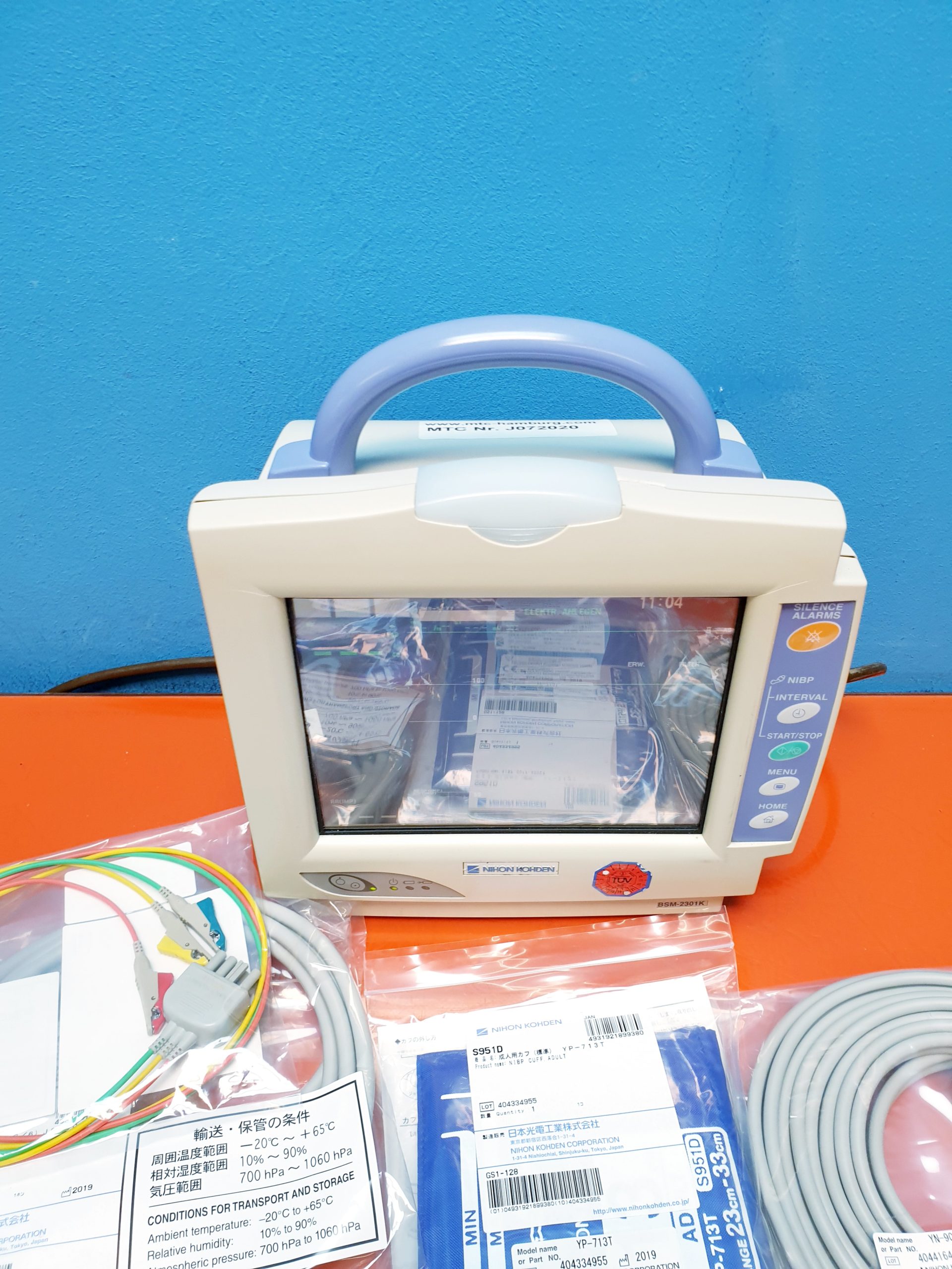 Nihon Kohden BSM-2301K EKG SpO2 NiBp CO2/RESP Temp – Überwachungsmonitor Patientenmonitor thumbnail 2