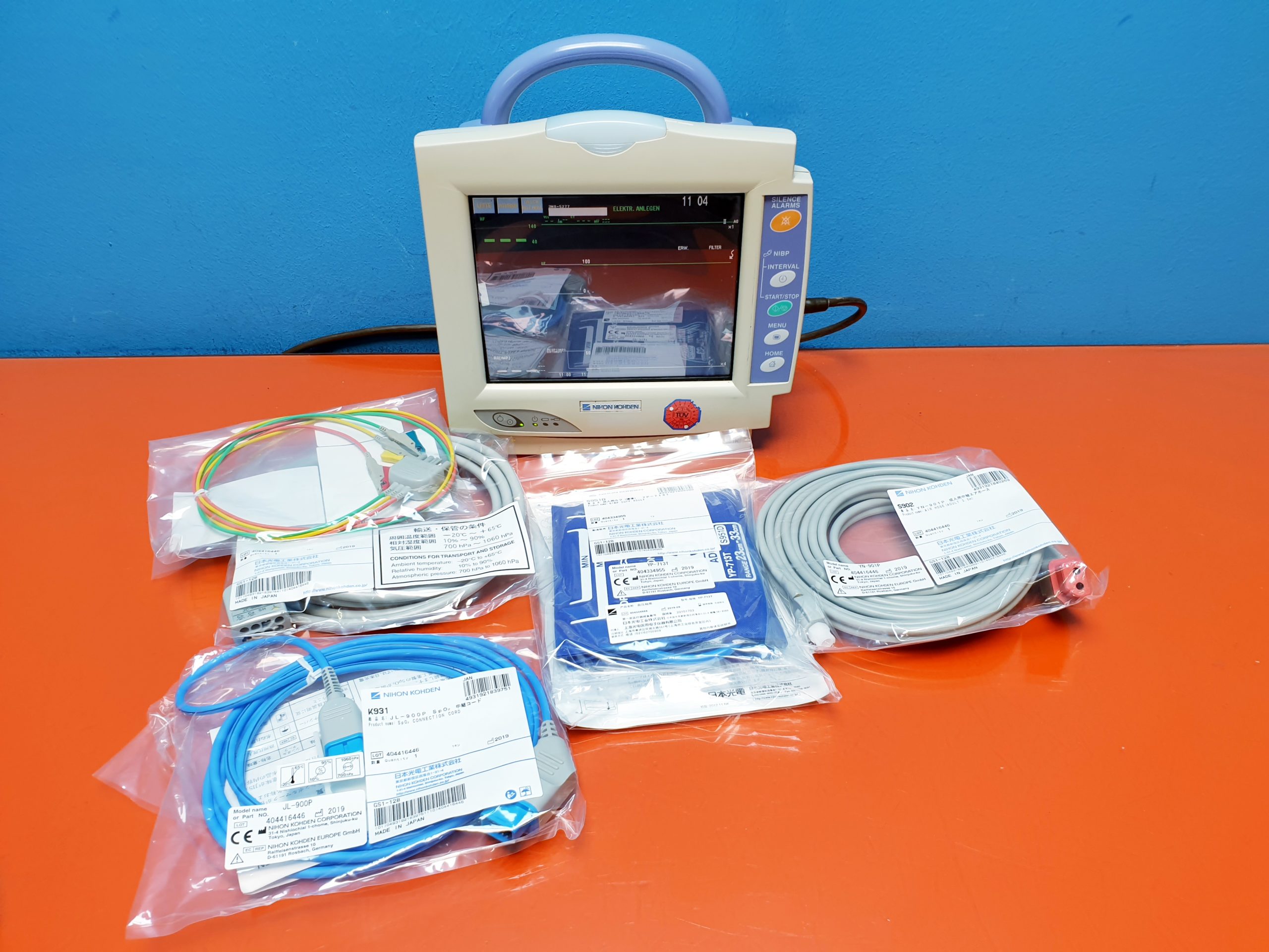 Nihon Kohden BSM-2301K EKG SpO2 NiBp CO2/RESP Temp – Überwachungsmonitor Patientenmonitor thumbnail 3
