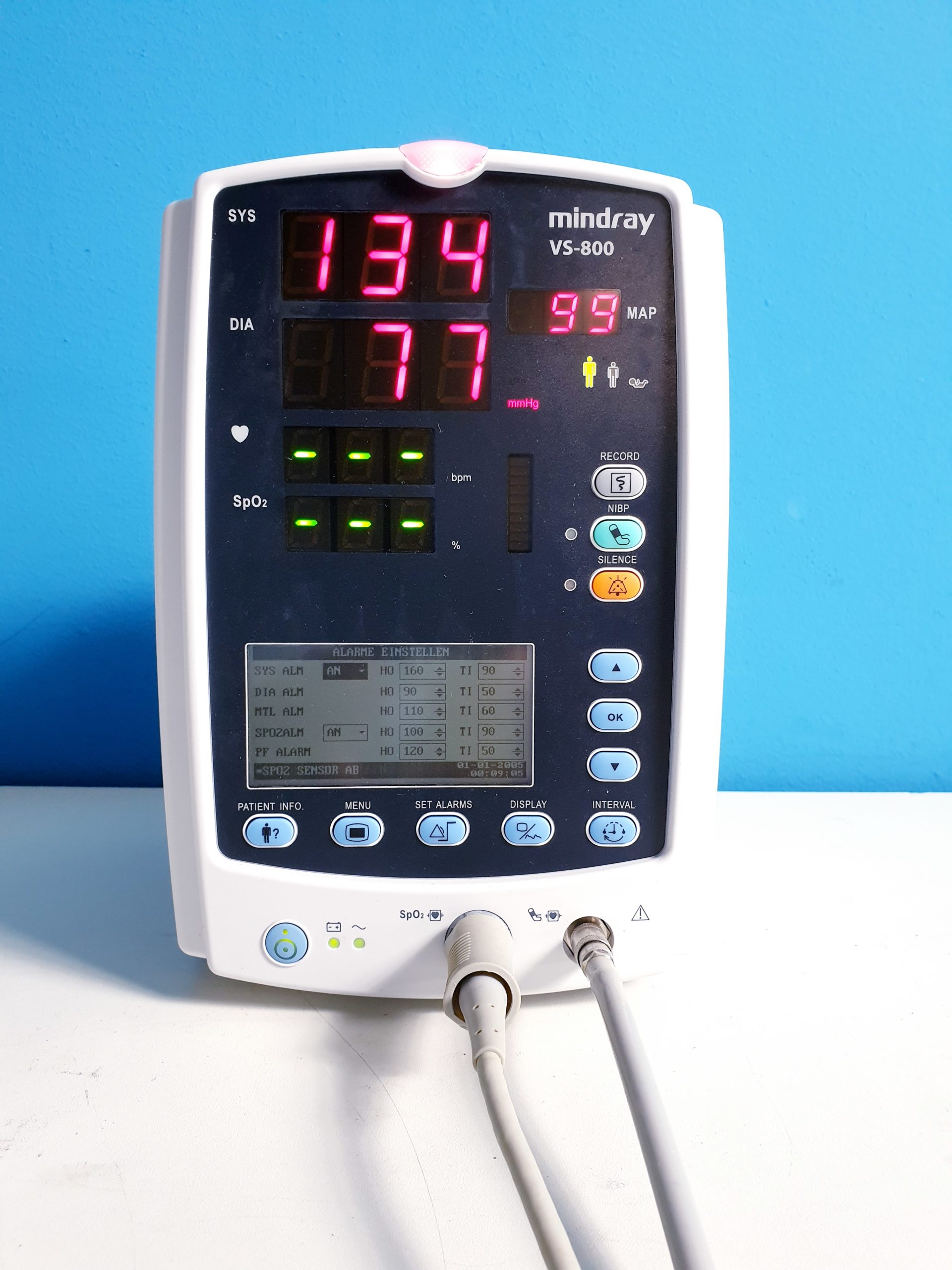 Mindray VS-800 Vital Signs Monitor ÜBERWACHUNGSMONITOR NiBp + SpO2 thumbnail 3