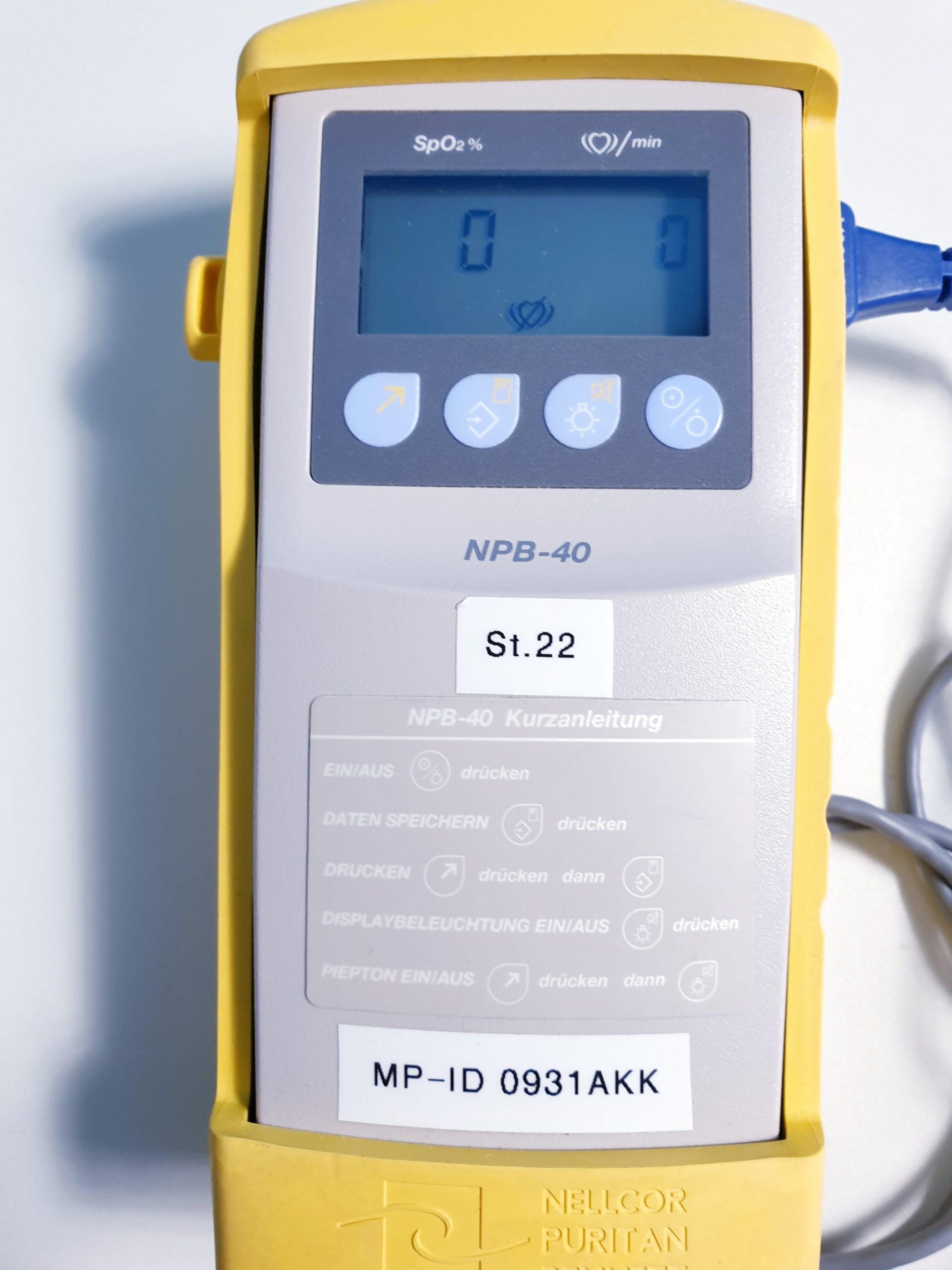 Pulsoxymeter Nellcor NPB-40 OXYMAX SpO2 mit Fingersensor thumbnail 2