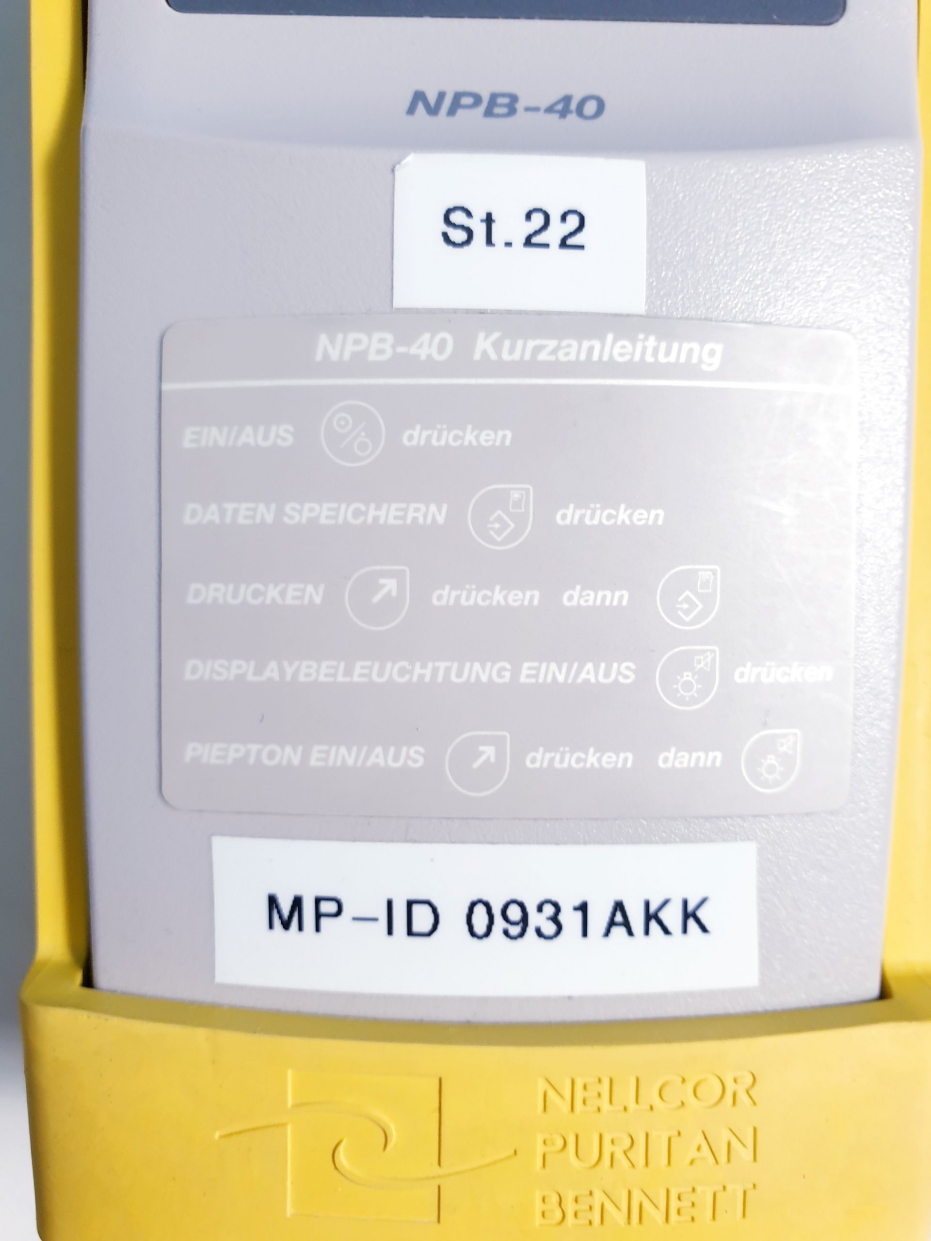 Pulsoxymeter Nellcor NPB-40 OXYMAX SpO2 mit Fingersensor thumbnail 3