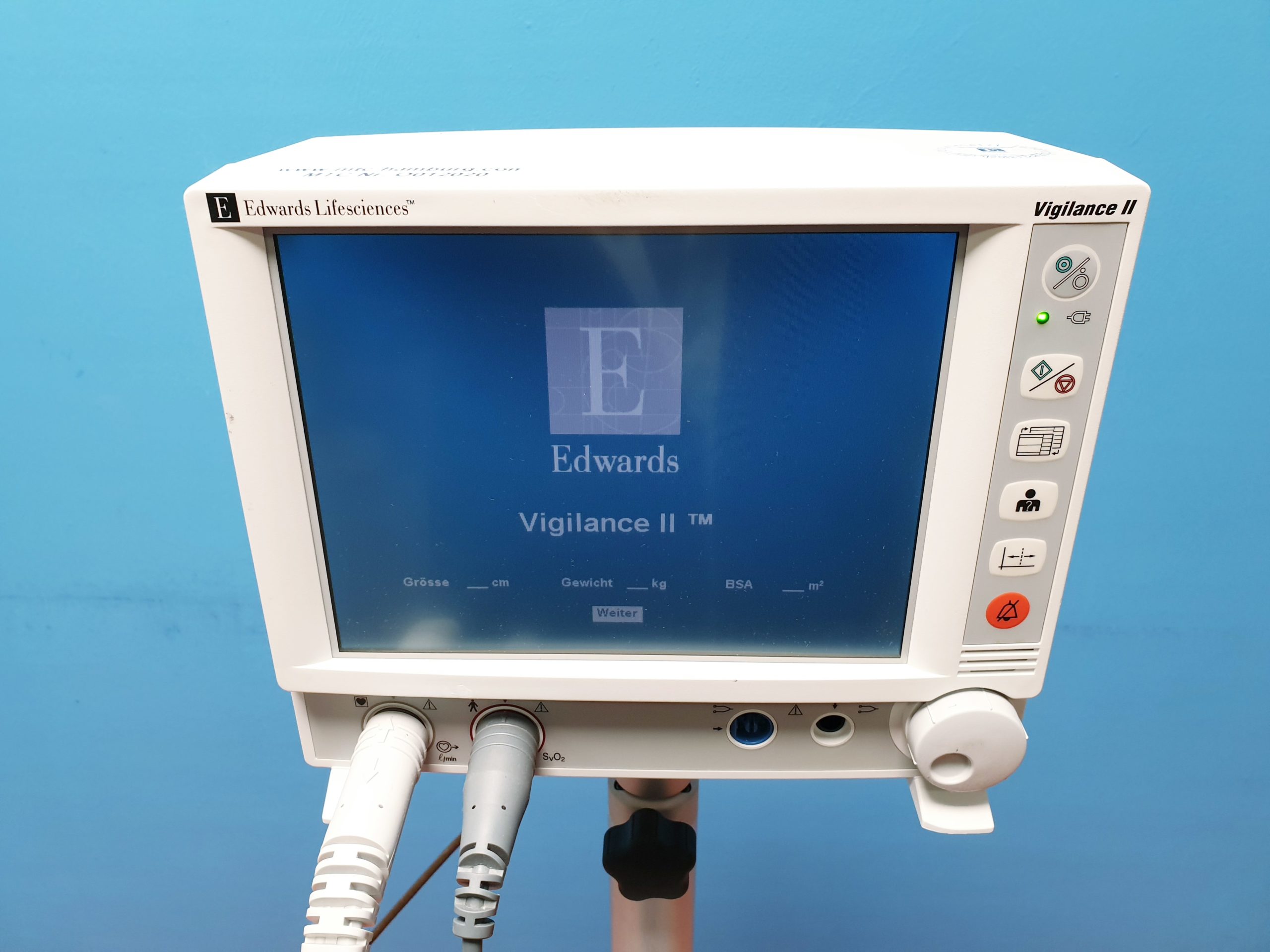 Edwards Lifesciences Vigilance II Überwachungs Patientenmonitor Typ VIG2E MIT ZUBEHÖR FAHRBAR — image 1 of 3