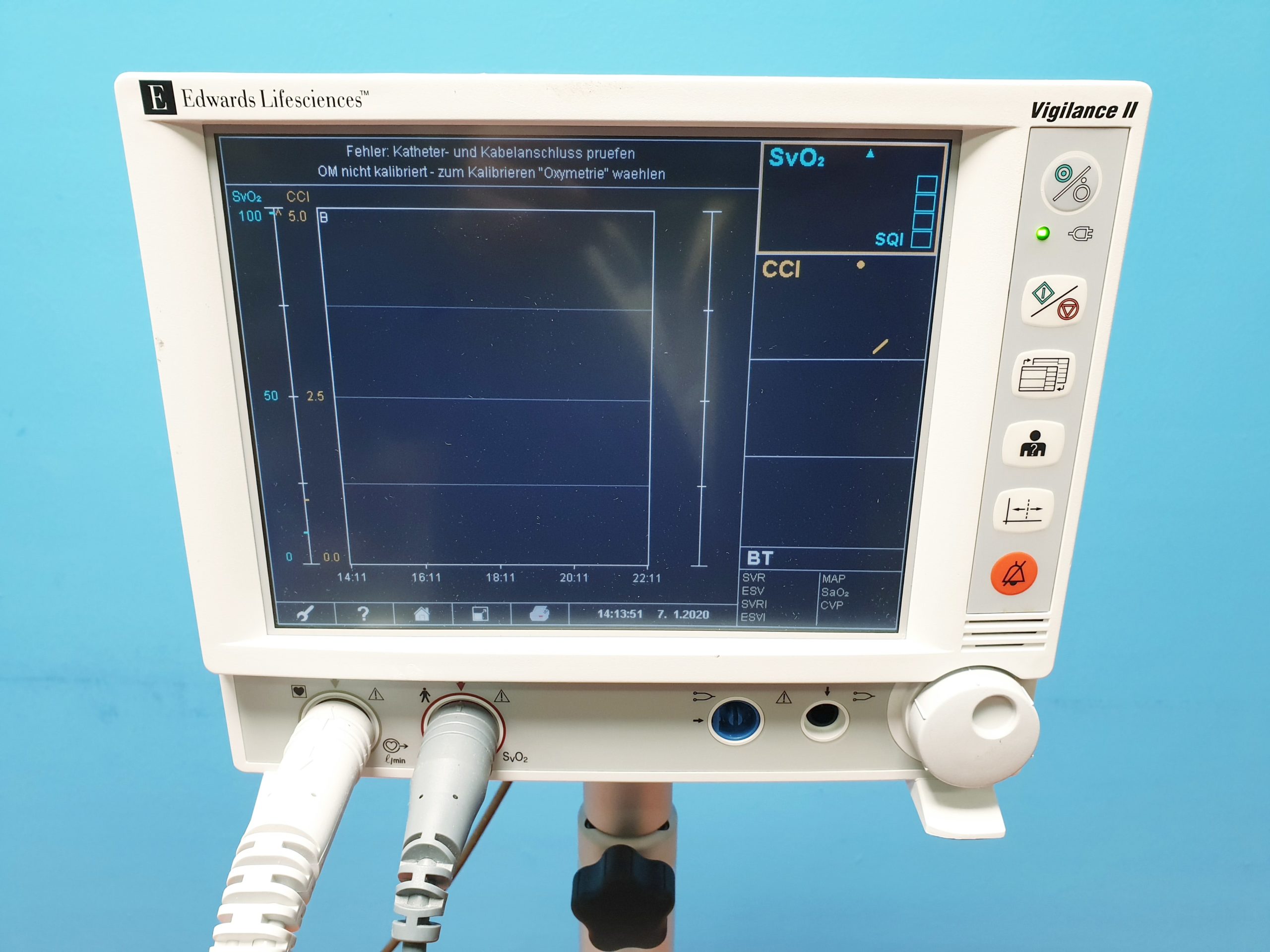 Edwards Lifesciences Vigilance II Überwachungs Patientenmonitor Typ VIG2E MIT ZUBEHÖR FAHRBAR thumbnail 2
