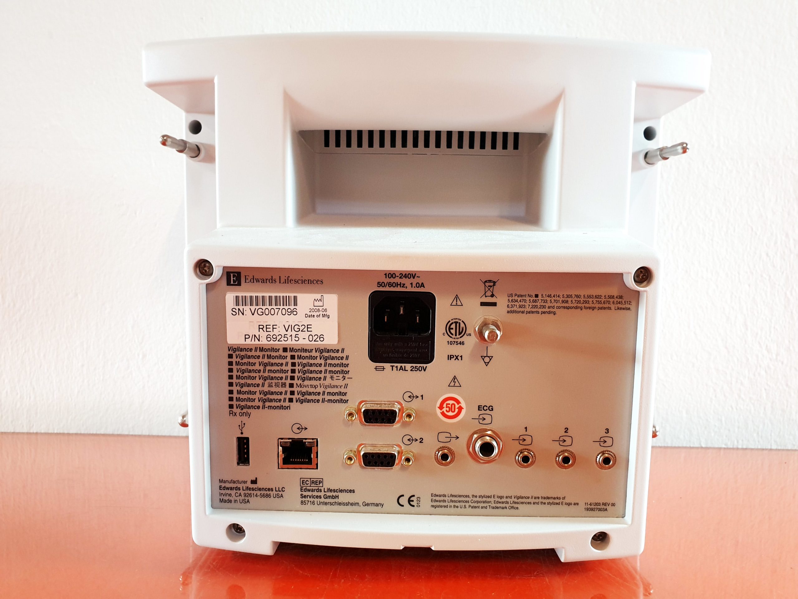 Edwards Lifesciences Vigilance II Überwachungs Patientenmonitor Typ VIG2E MIT ZUBEHÖR thumbnail 5