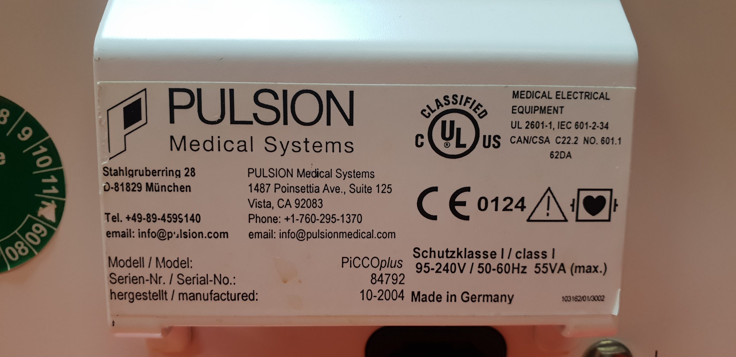Pulsion Picco Plus Hämodynamischer Patientenmonitor mit allen Zubehör thumbnail 5