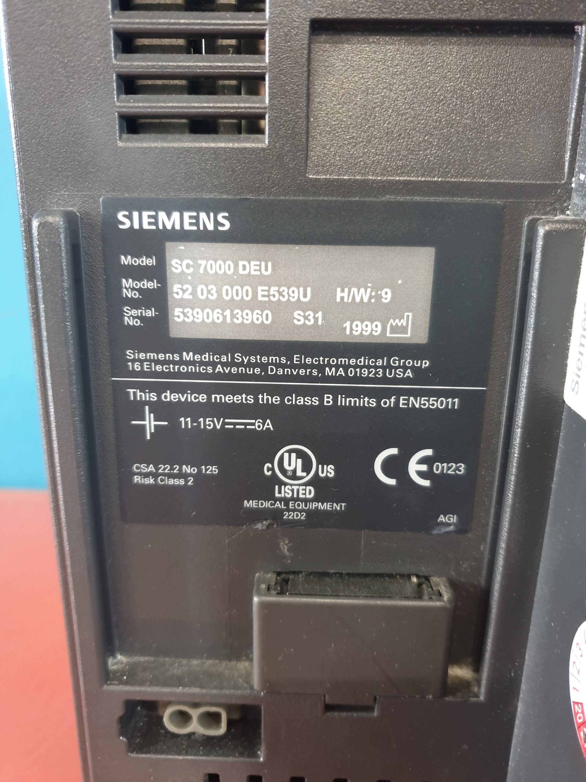 Siemens SC7000 // SC 7000 Patientenmonitor, Überwachungsmonitor thumbnail 6