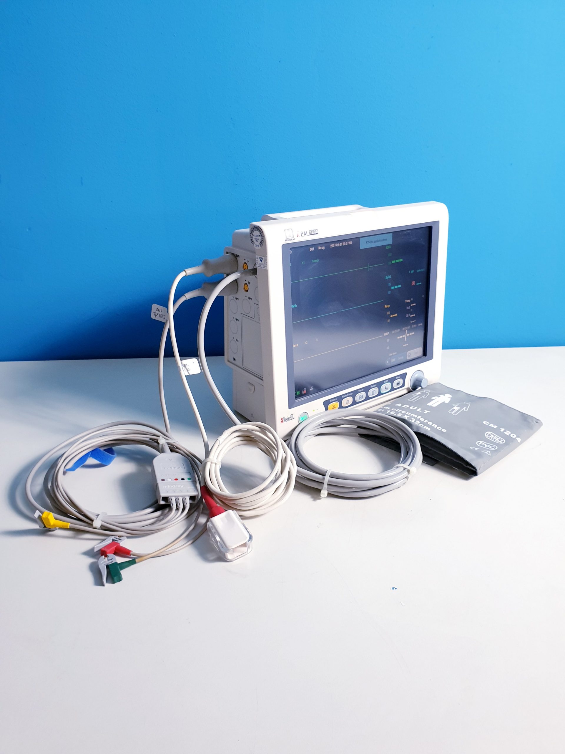 Mindray iPM-9800 Überwachungsmonitor – Patienten Monitor EKG, SpO2, NIBP, Temp, thumbnail 3