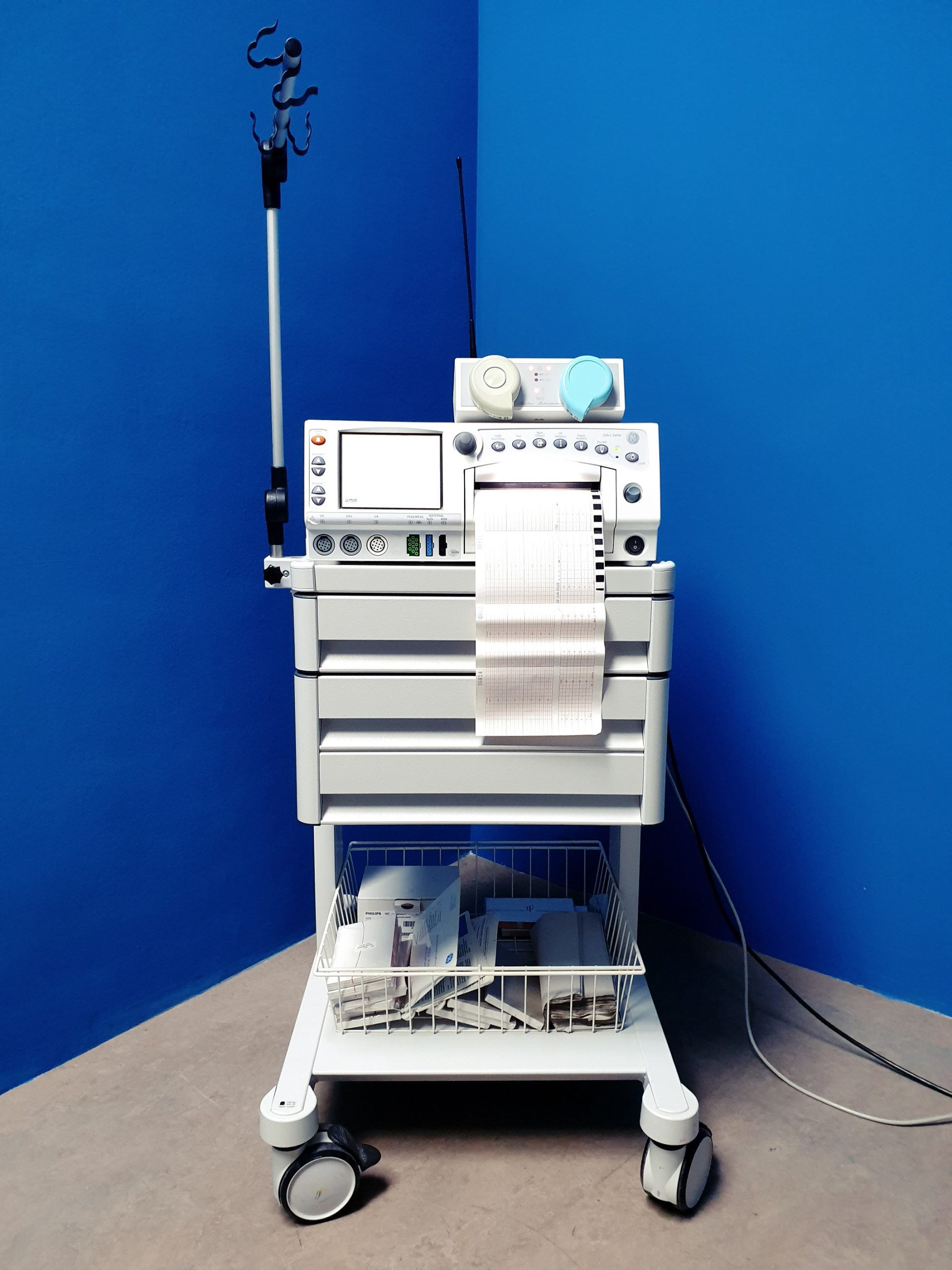 GE Corometrics 250CX Series Fetal // Mutter Monitor + T800E + Zubehör thumbnail 4