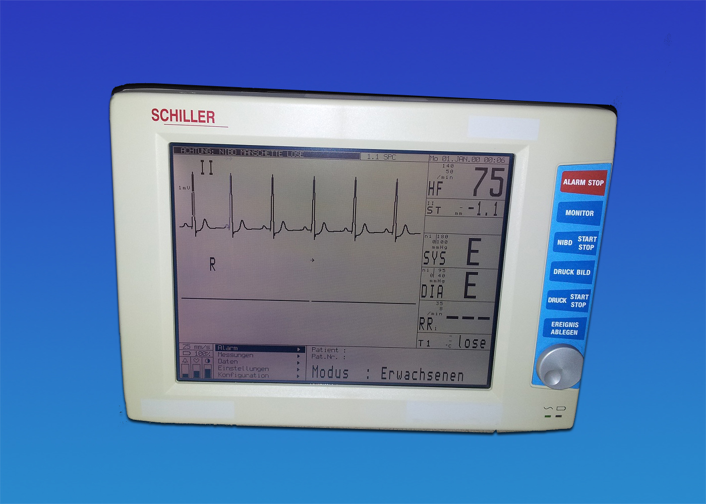Patientenüberwachungsmonitor Schiller ARGUS TM-7 D EKG & Blutdrück Überwachung — image 1 of 4