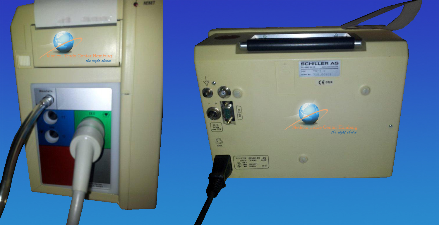 Patientenüberwachungsmonitor Schiller ARGUS TM-7 D EKG & Blutdrück Überwachung thumbnail 4