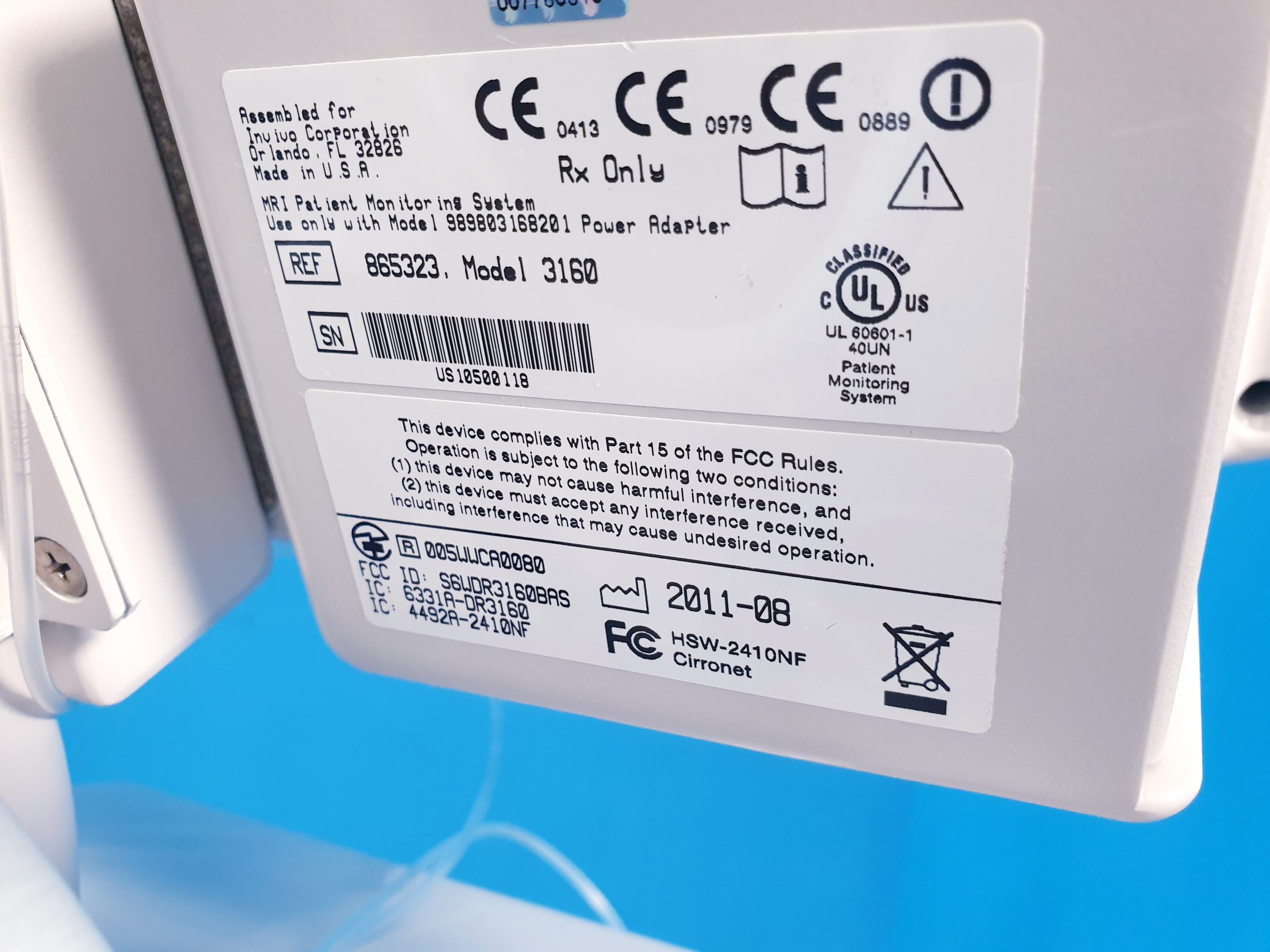 Invivo MRI Monitor, Überwachungsmonitor mit Zubehör thumbnail 4