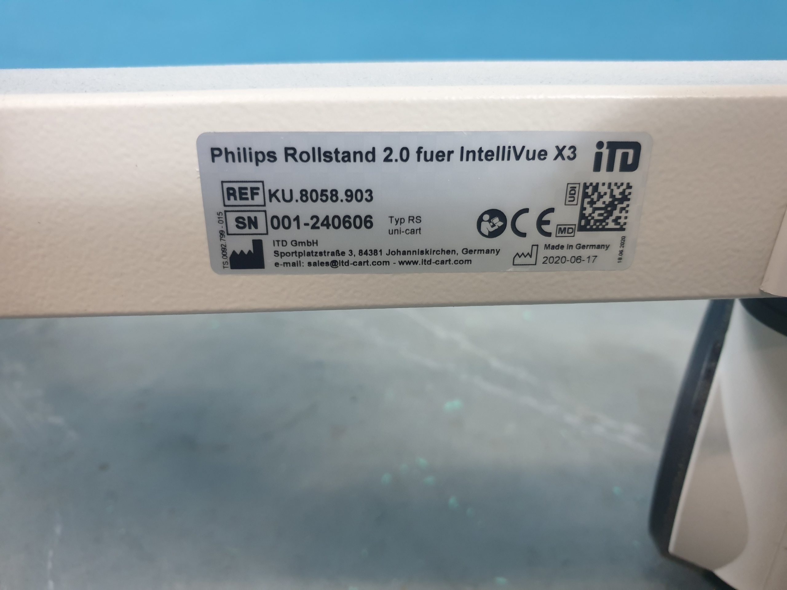 Philips Rollstand 2.0 für IntelliVue X3 Ref. KU.8058.903 – thumbnail 2