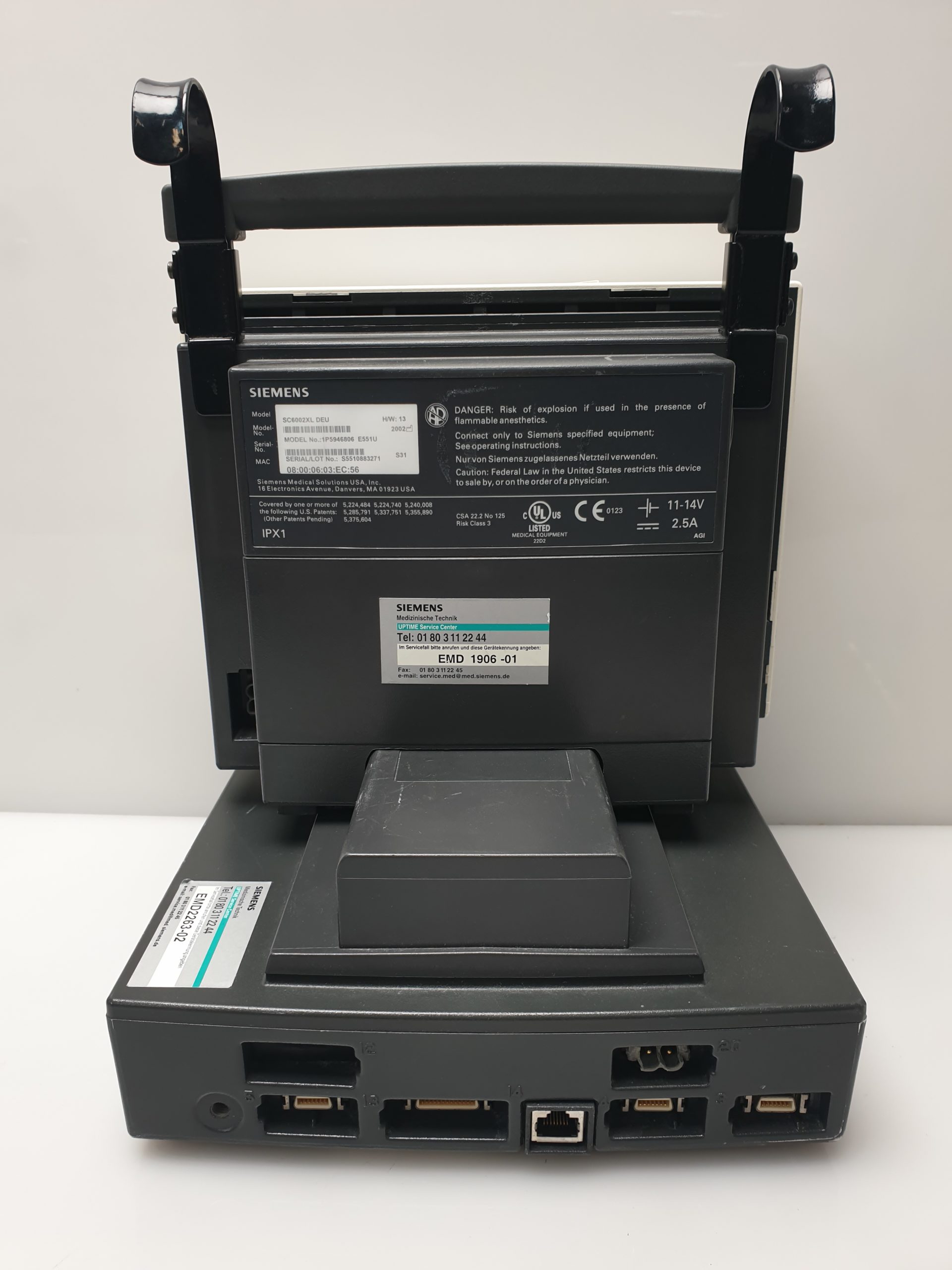 Siemens SC 6002 XL Patientenmonitor Überwachungsmonitor SC6002XL thumbnail 10