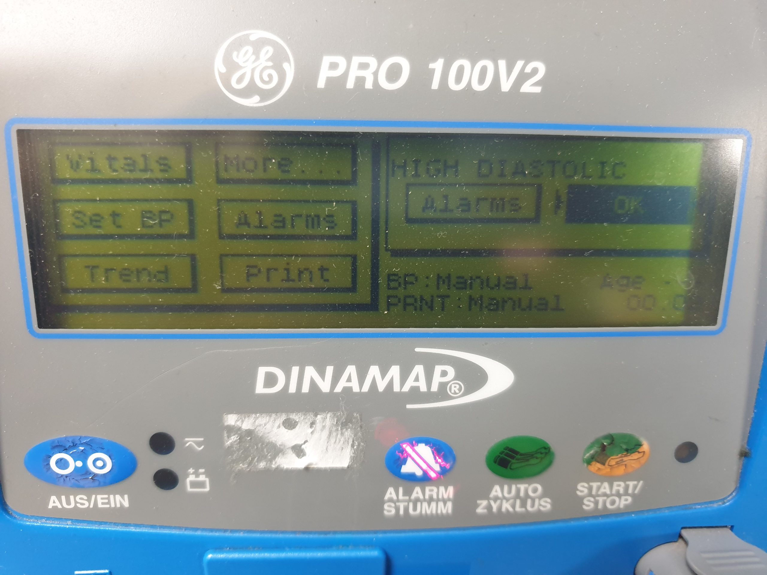 Ge Carescape Dynamap V100 Vitalzeichen PatientenMonitor thumbnail 9