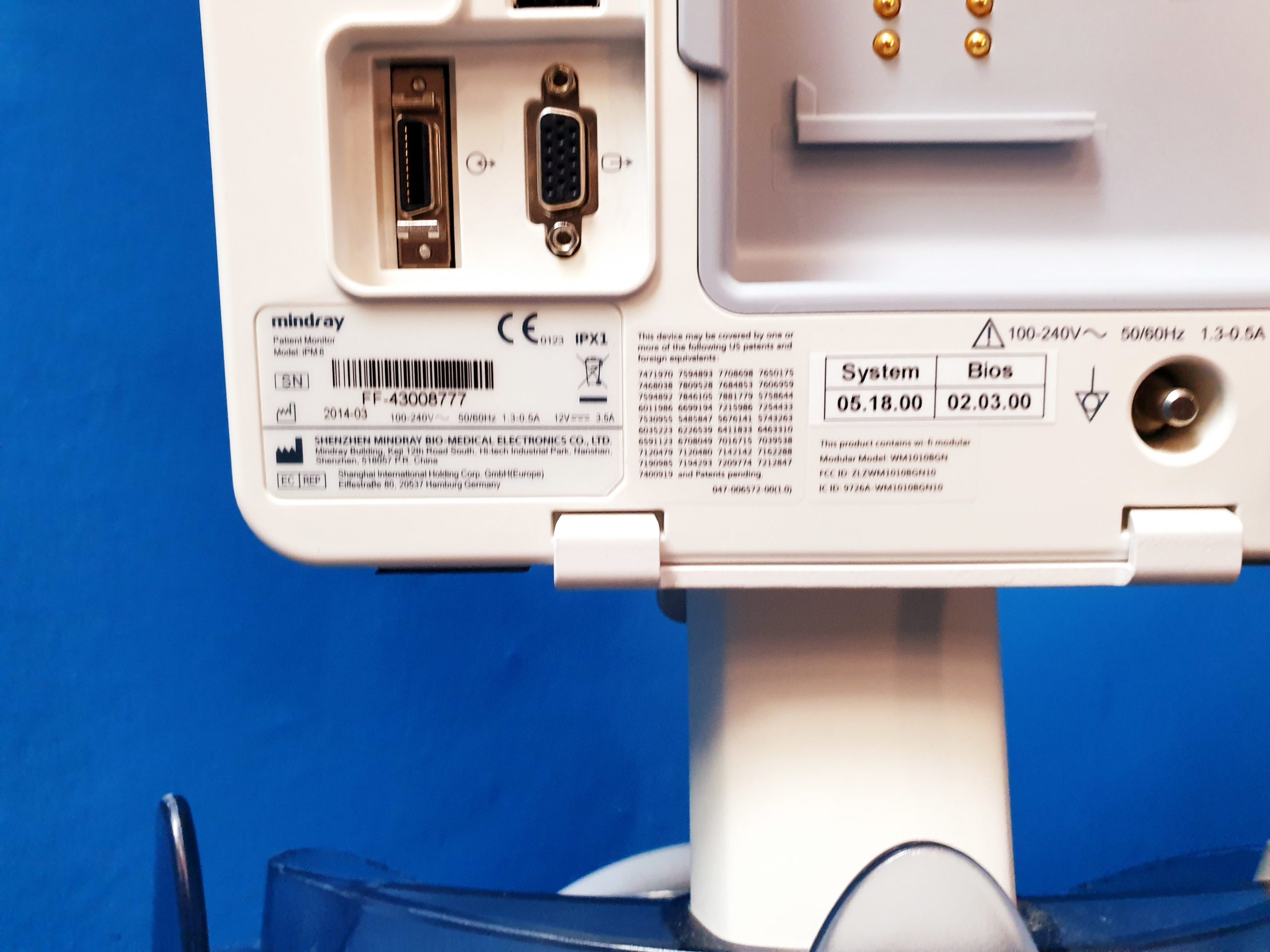 MINDRAY iPM 8 iPM8 Monitor – Übeerwachungsmonitor + EKG Ableitungskabel + SpO2 Sensor + Blutdruckmanschette thumbnail 6