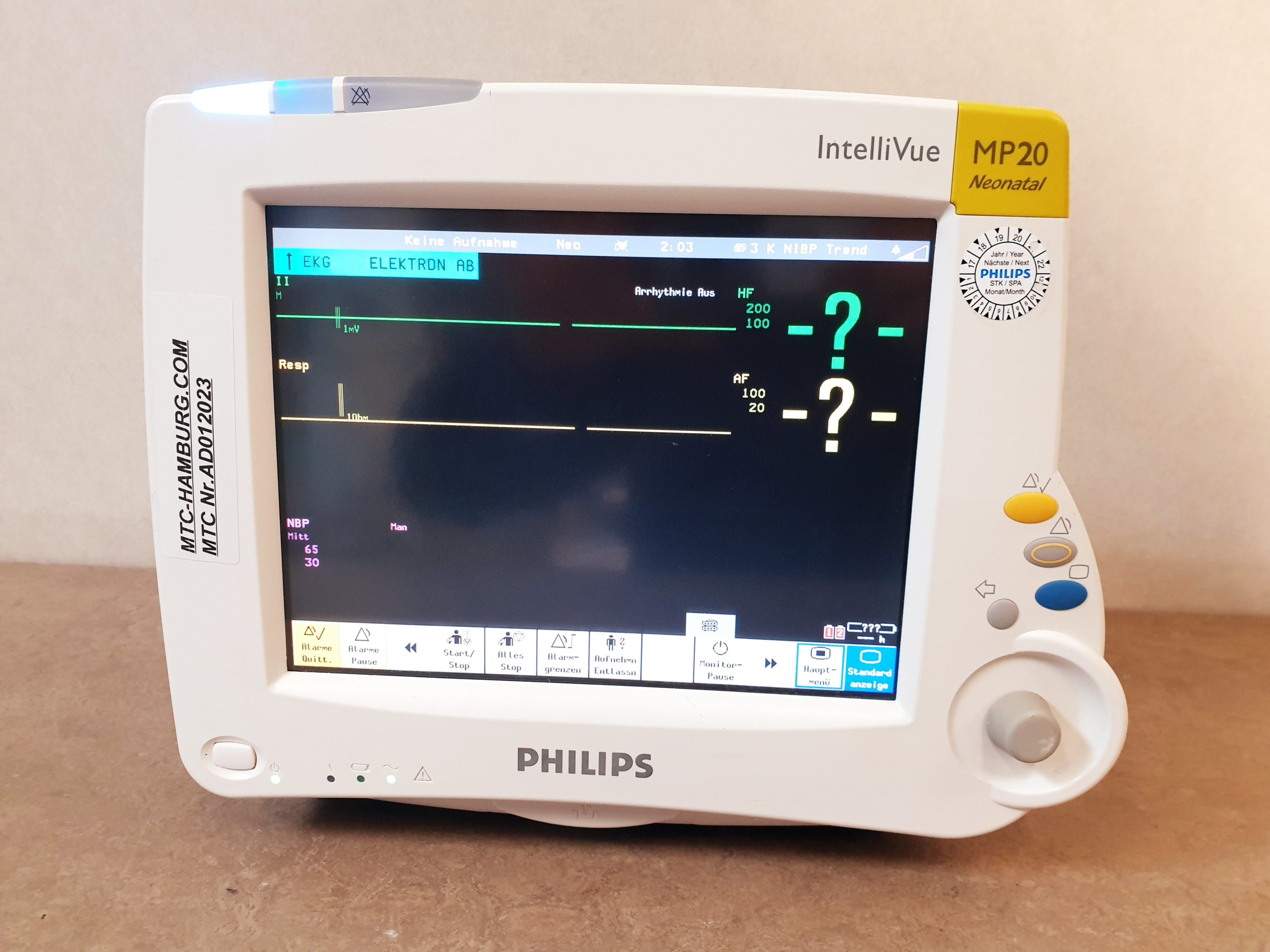Philips IntelliVue MP20 Neonatal Überwachungsmonitor mit Modul — image 1 of 11