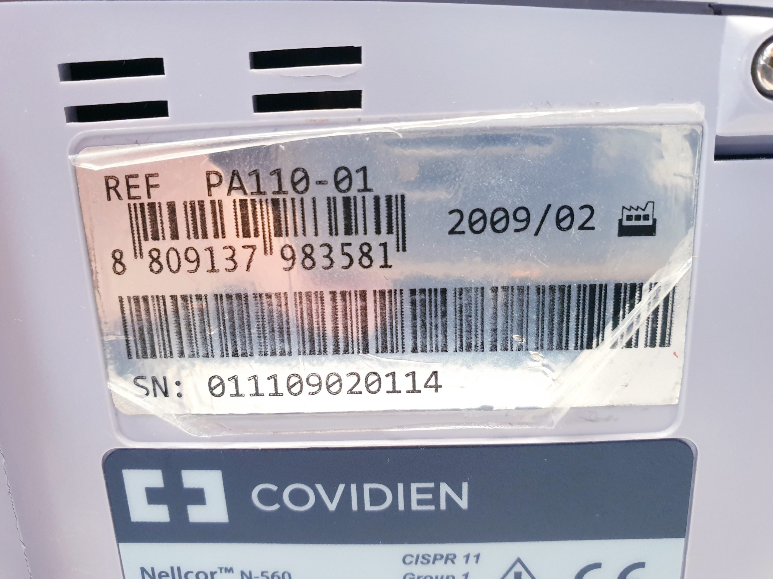 Covidien Nellcor N-560 Pulsoxymeter mit Stammkabel thumbnail 13