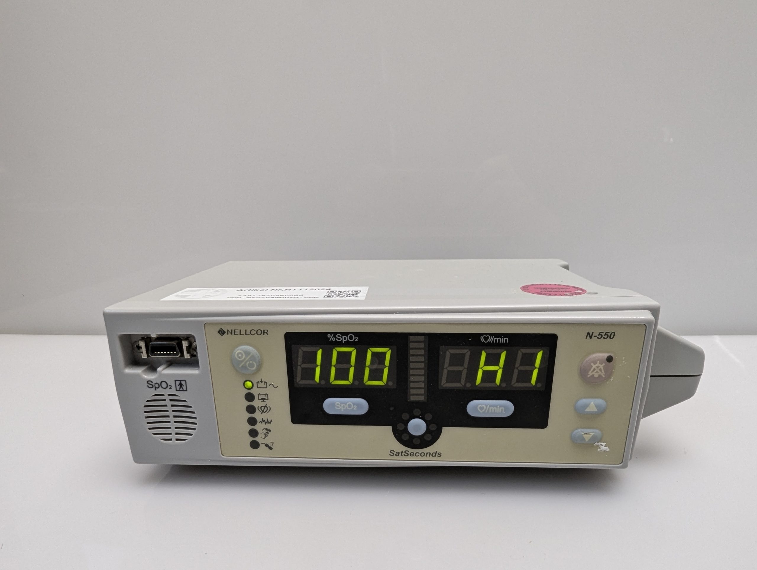 Nellcor N-550 Pulsoximeter Patientenmonitor -Ohne Sensor thumbnail 4