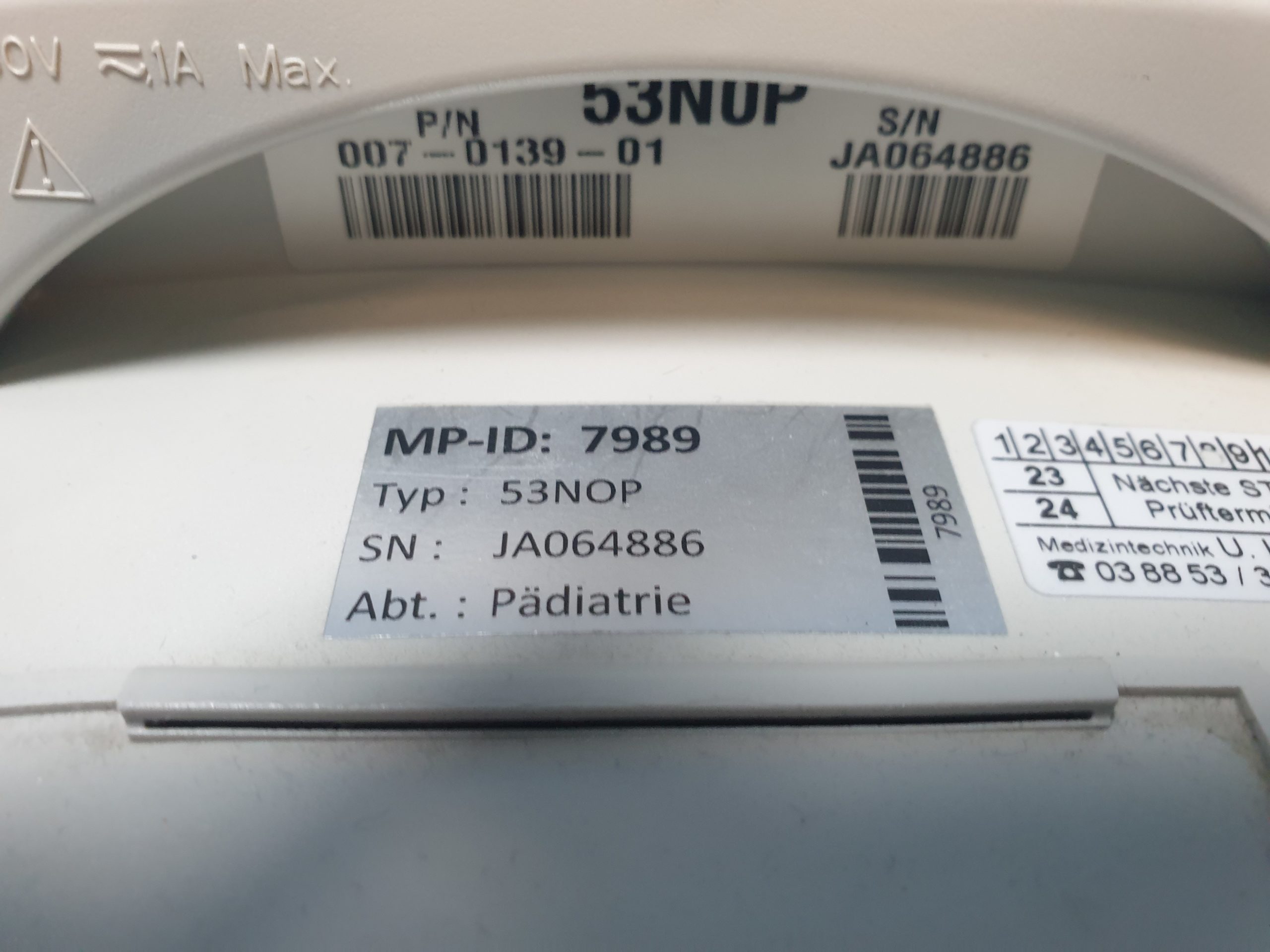 WELCH ALLYN Vital SignBW022025 WELCH ALLYN Vital Signs 53NOP Monitor NibP + SpO2 thumbnail 2