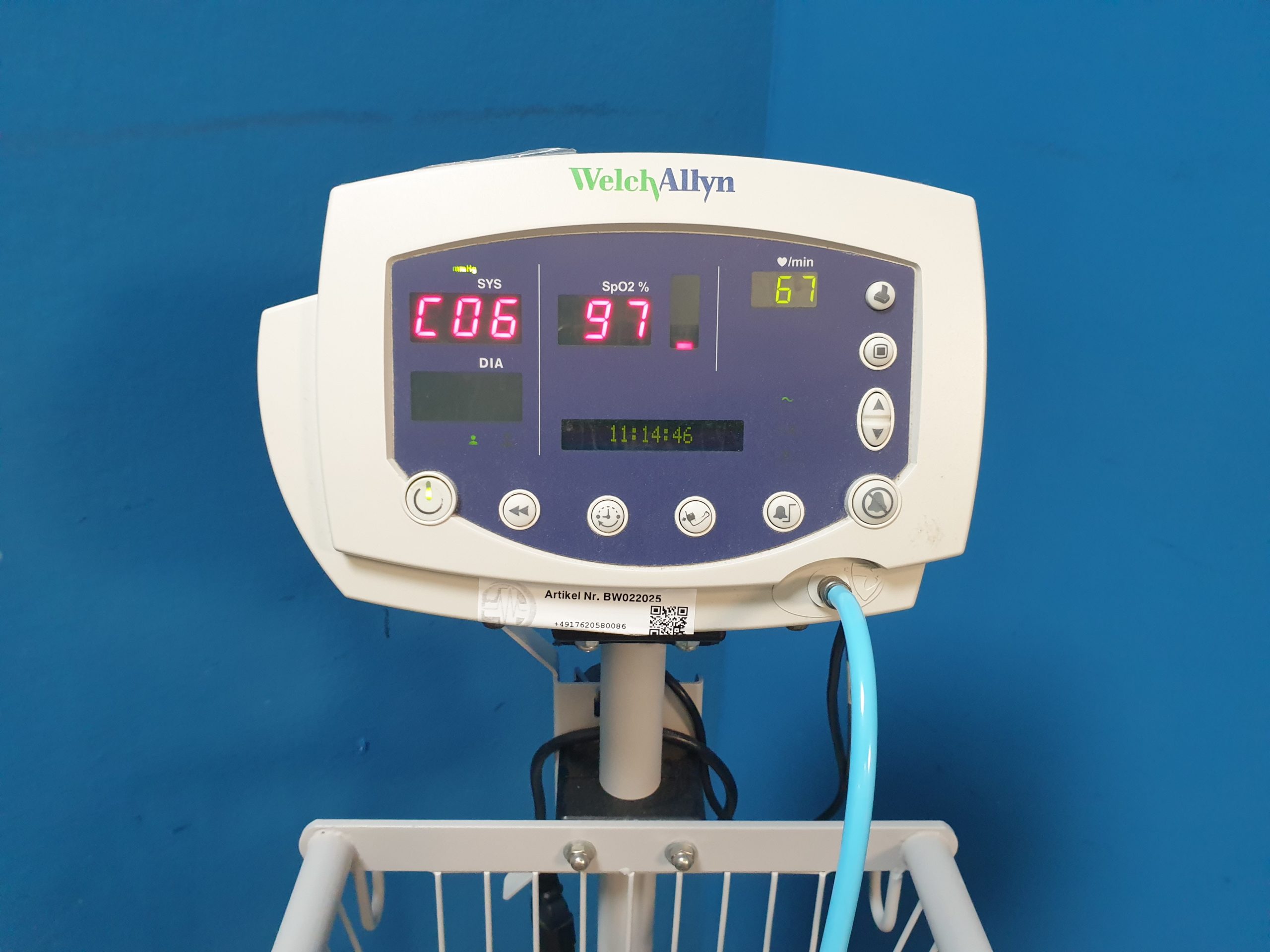 WELCH ALLYN Vital SignBW022025 WELCH ALLYN Vital Signs 53NOP Monitor NibP + SpO2 thumbnail 8