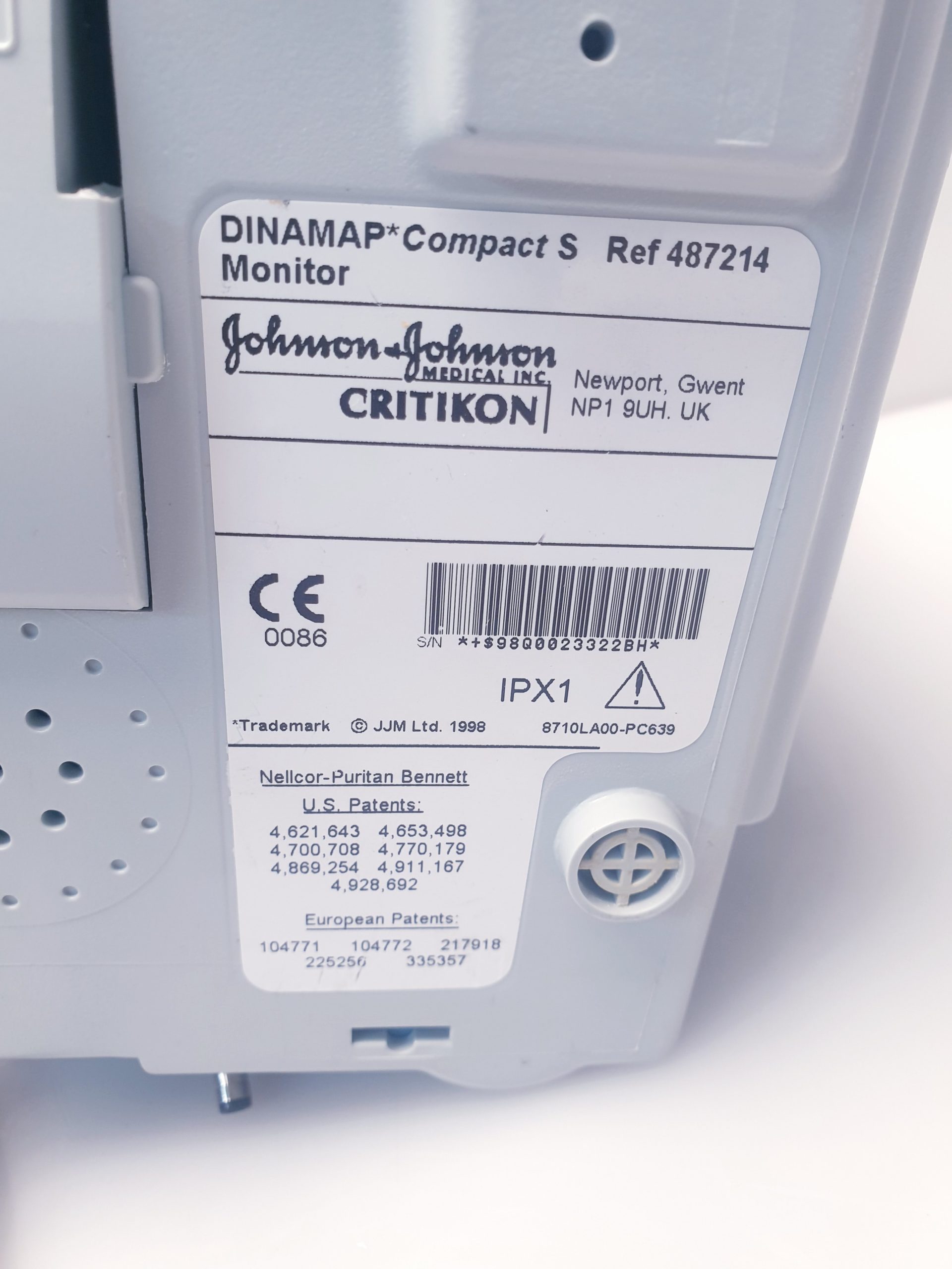 Critikon Dinamap Compact S – Übewachungsmonitor thumbnail 7
